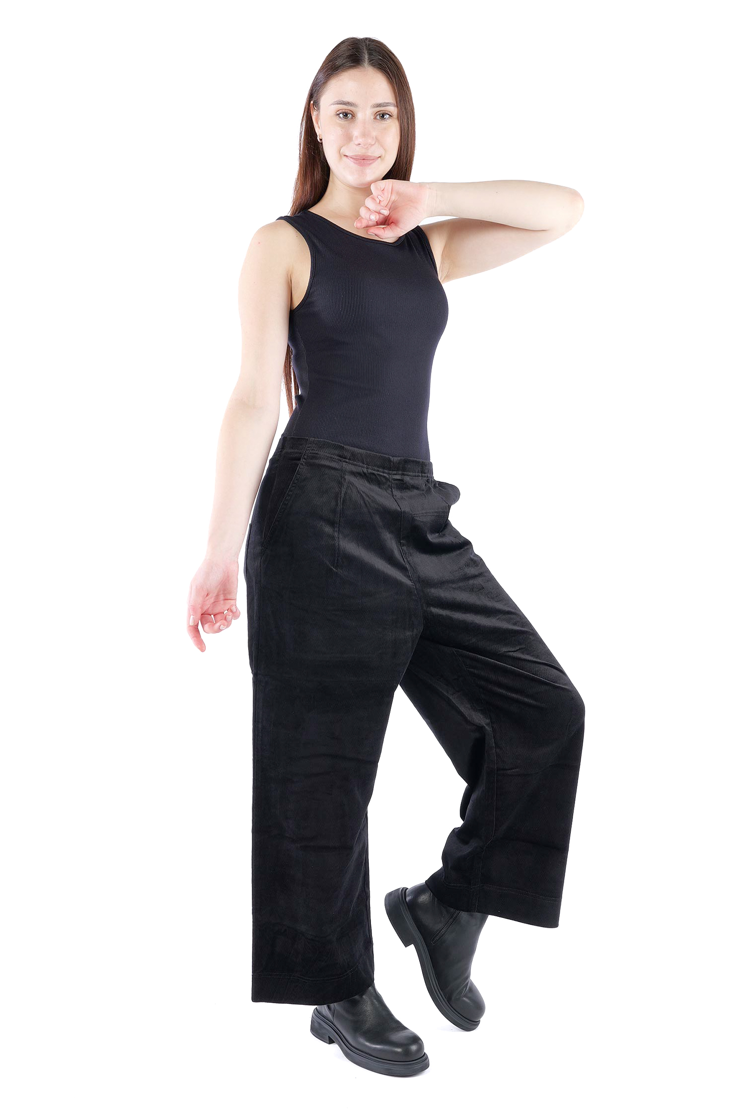 Feincord Culottes - Schwarz - 2263230113