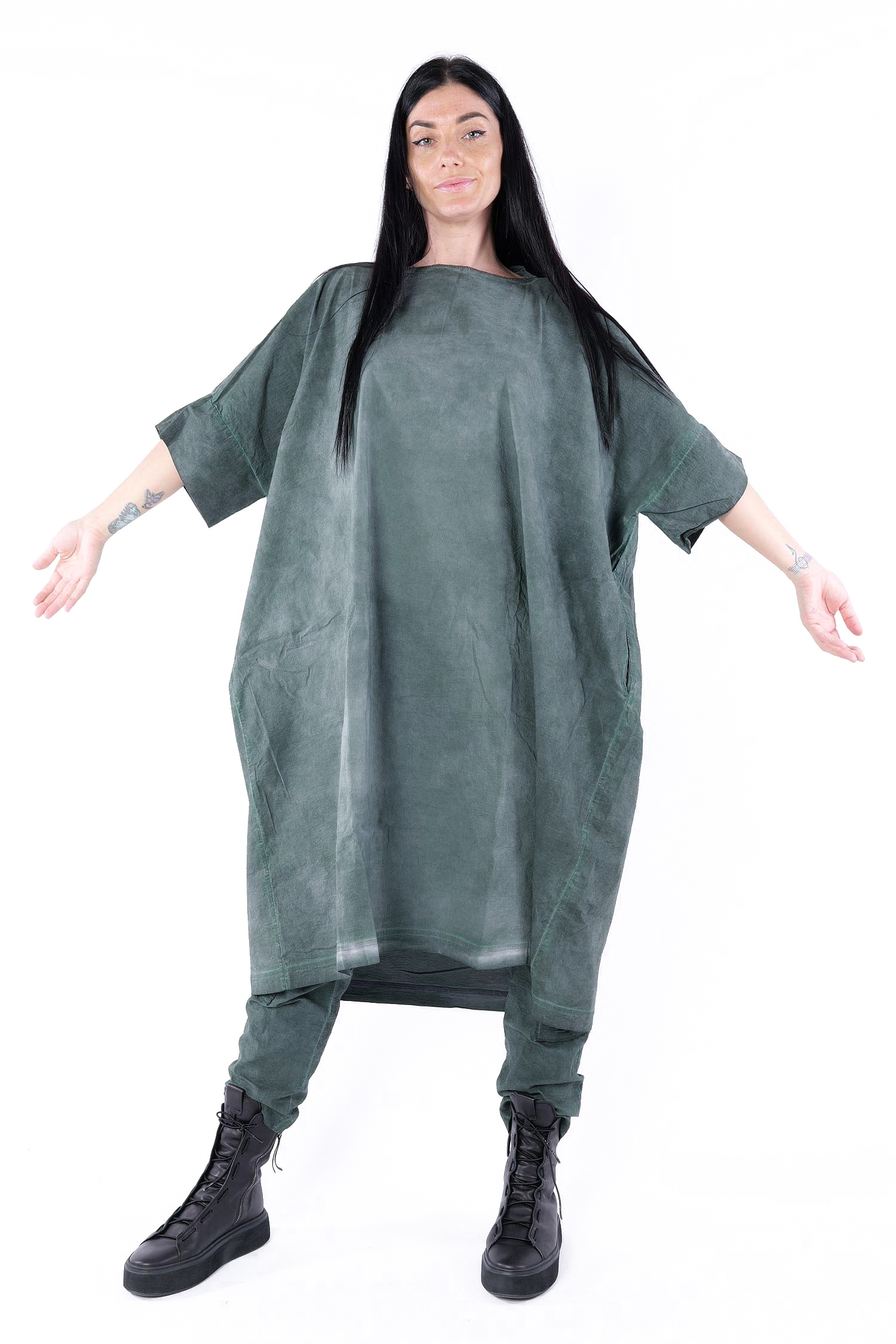 Oversize dress - Pine cloud - 2252240907