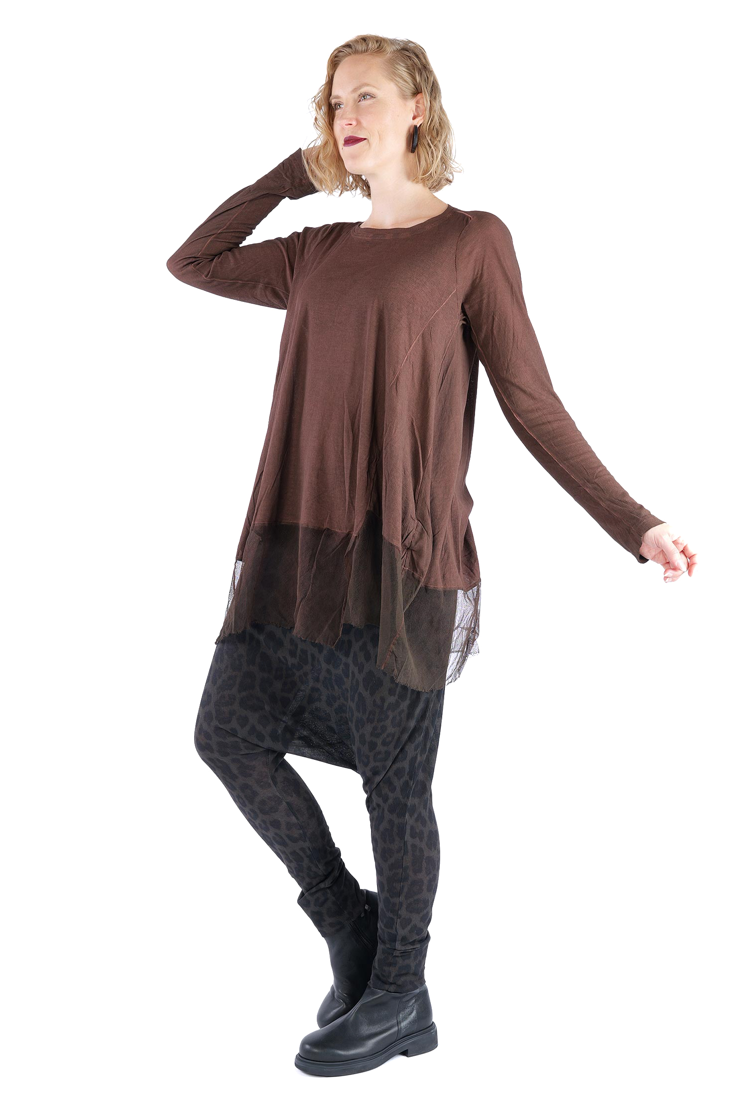 Rippjersey Tunika - Henna cloud - 2262340904