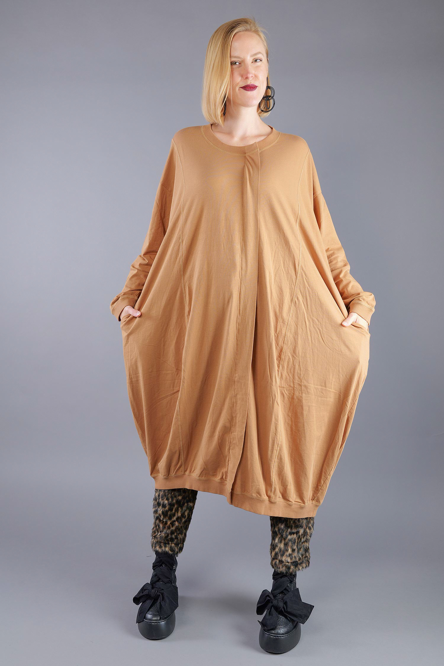 Jersey dress - Bronze - 2263260907