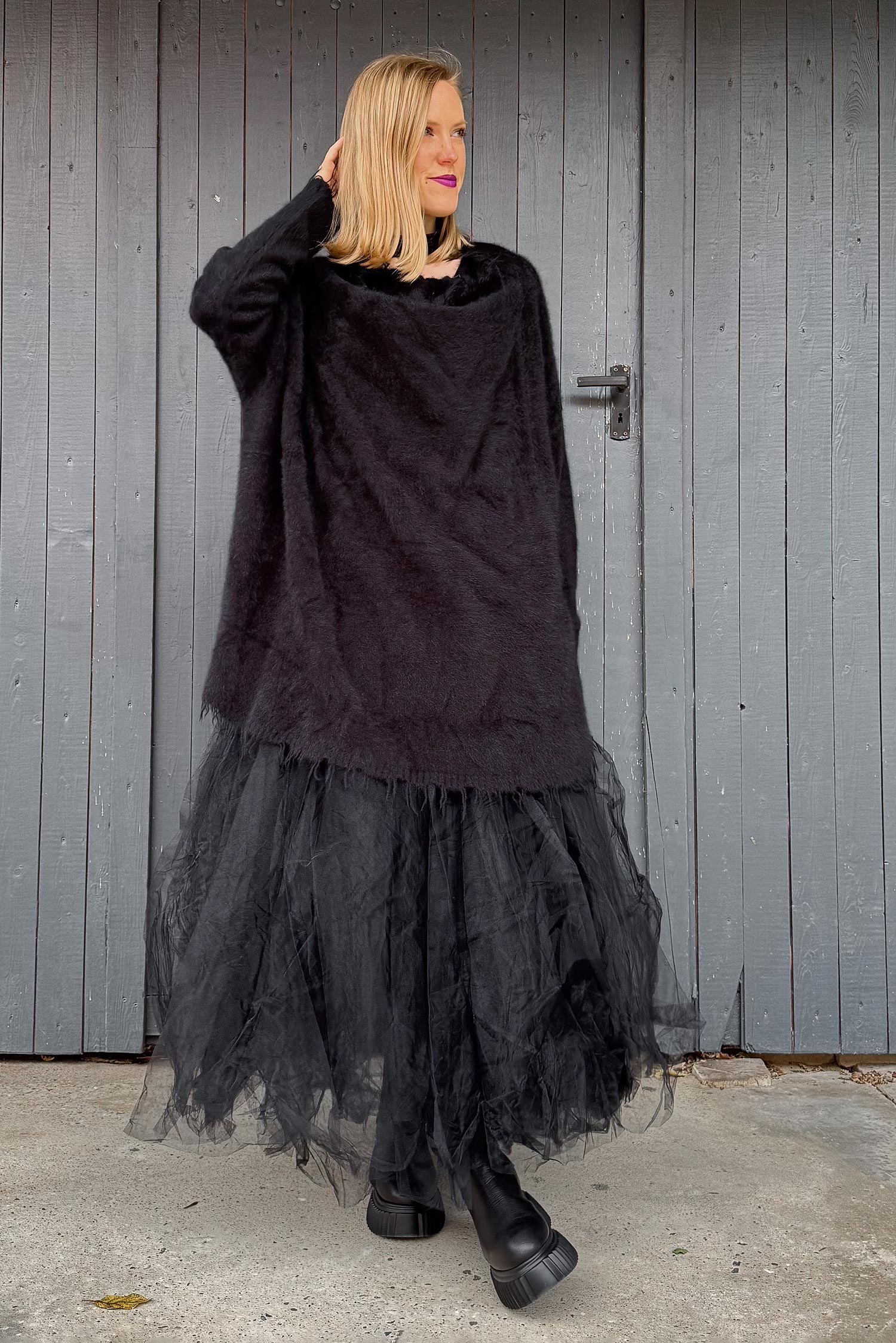 Super kuscheliger Pullover - Schwarz - 2252447004