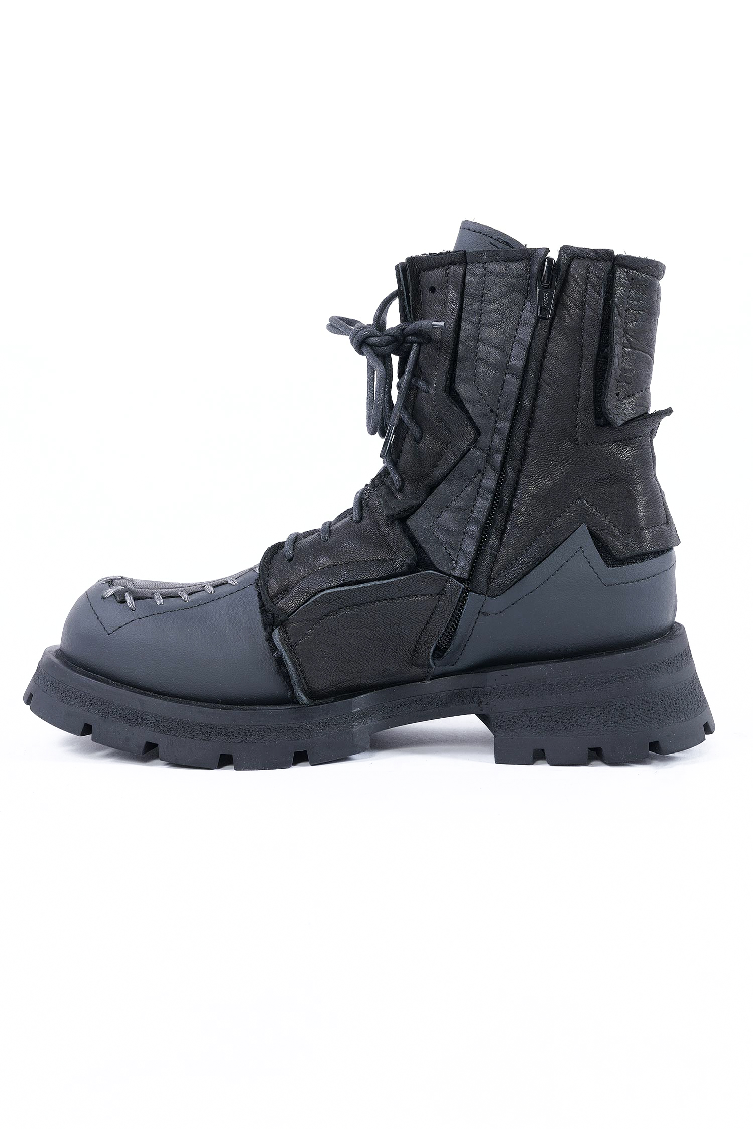Leder Boots - Schwarz - Iniko