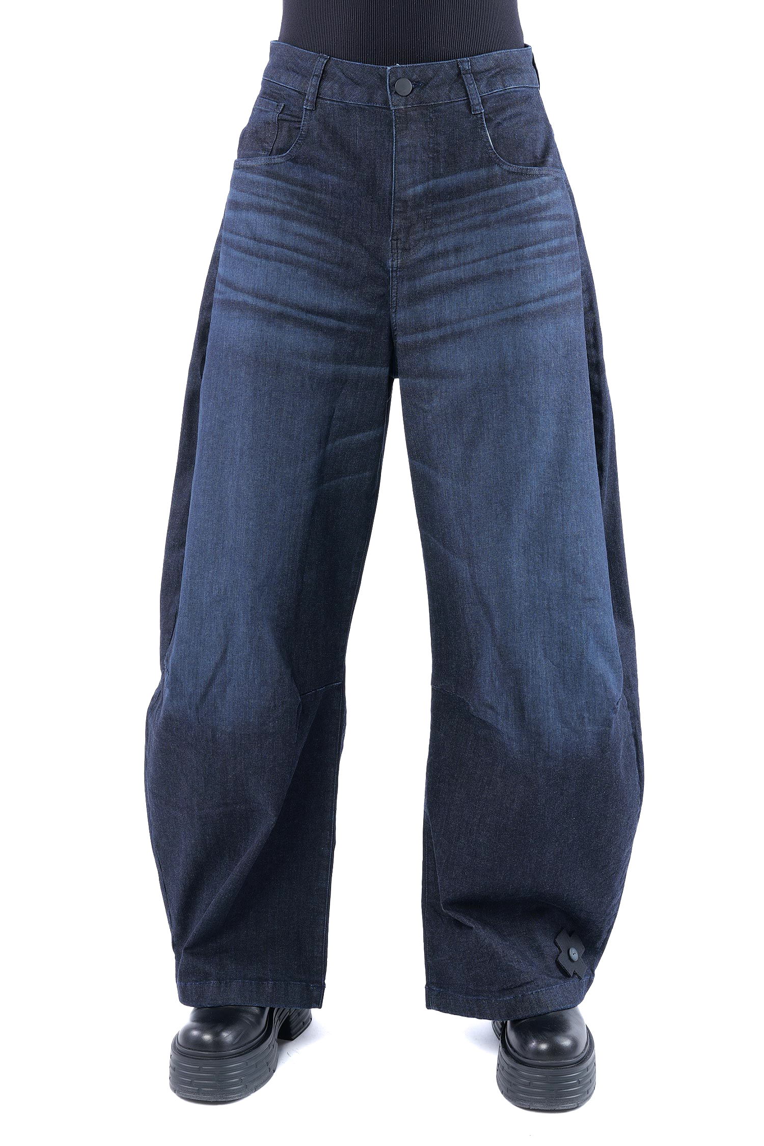 Tulpige Jeanshose - Darkblue - 10018