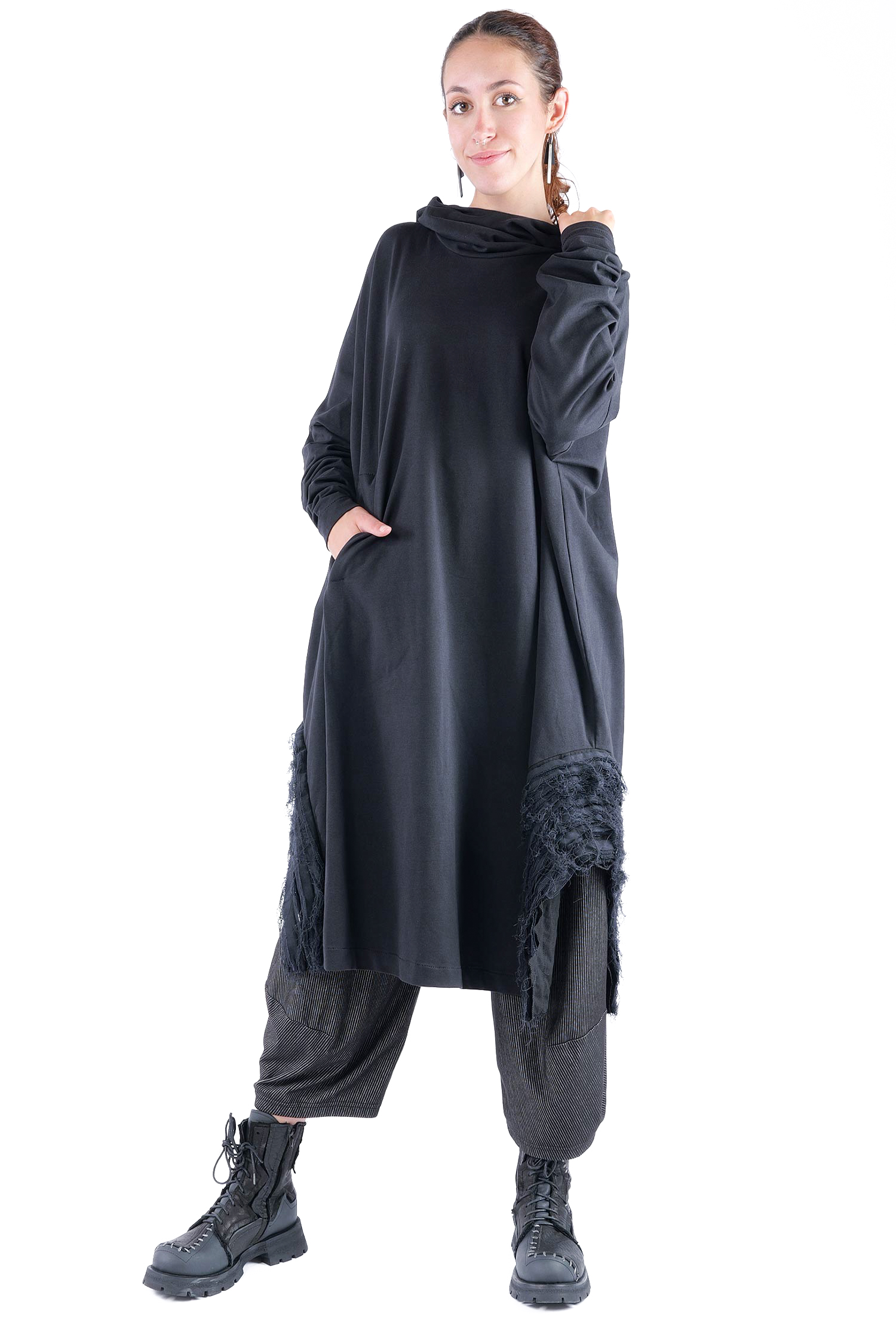 Oversize Tunika - Schwarz - J.Maia