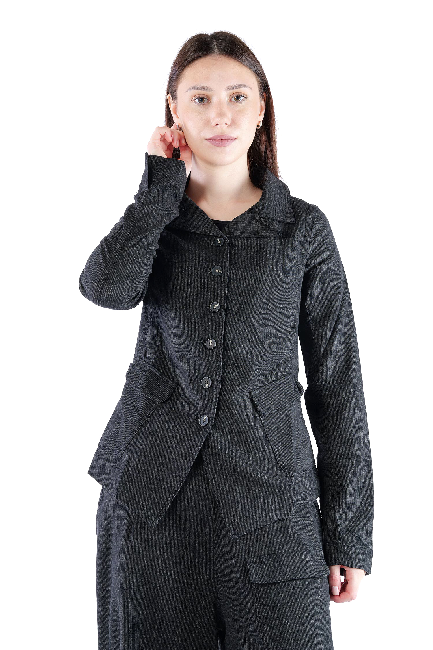 Nadelstreifen Jacke - Black stripe - 2263411101