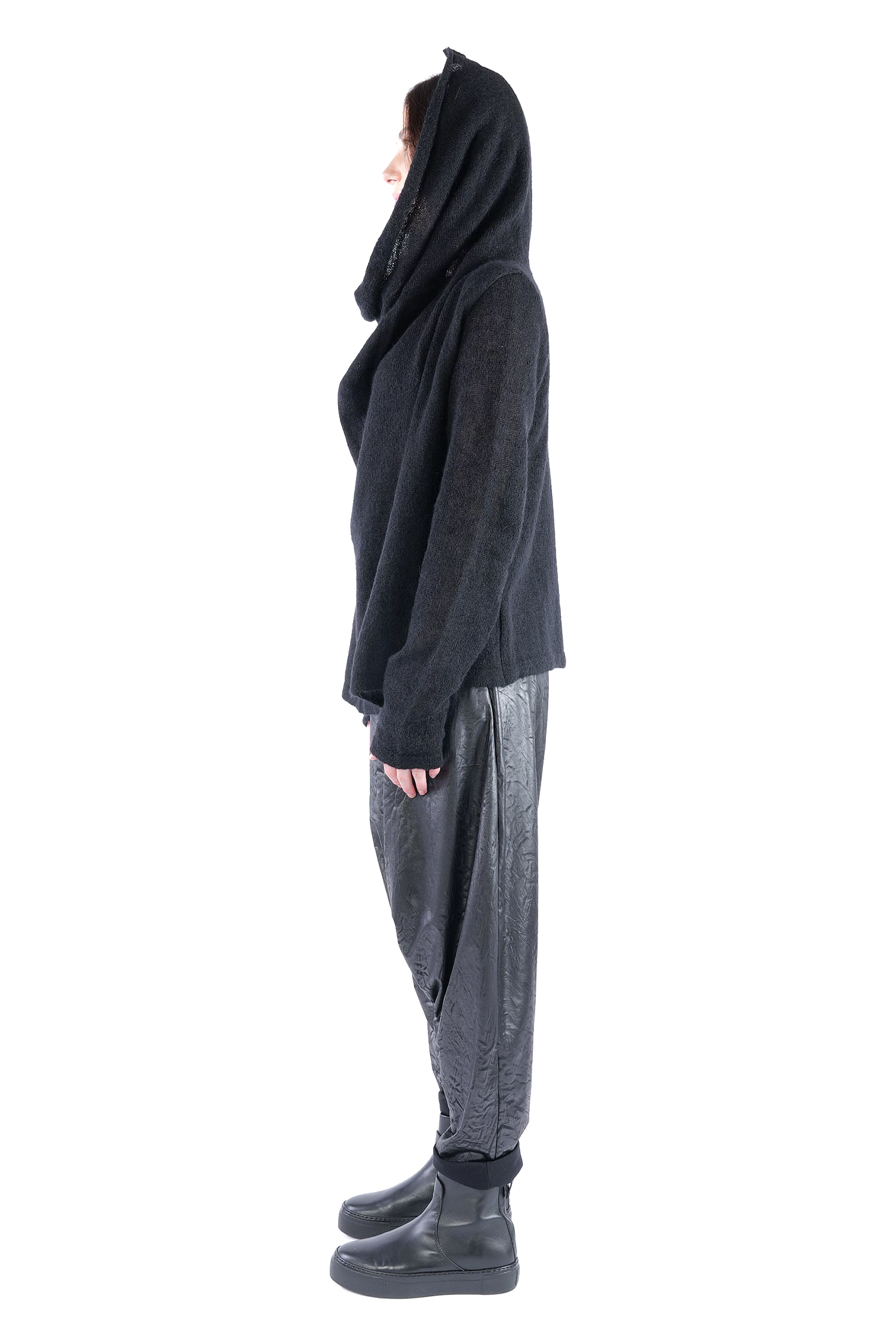 Feinstrick Pullover - Schwarz - Samarit