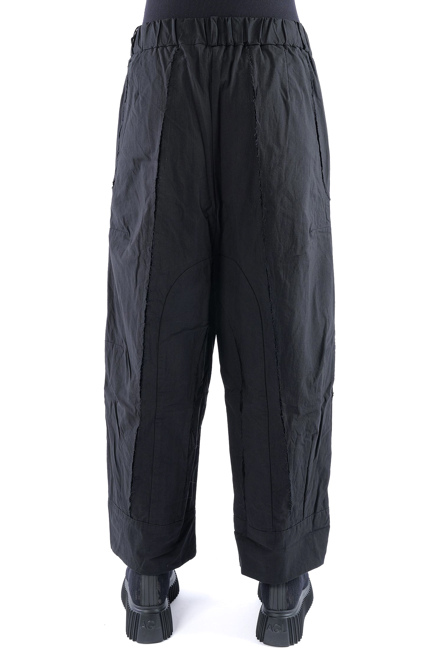 Hose mit Ziernähten - Schwarz - Dotto