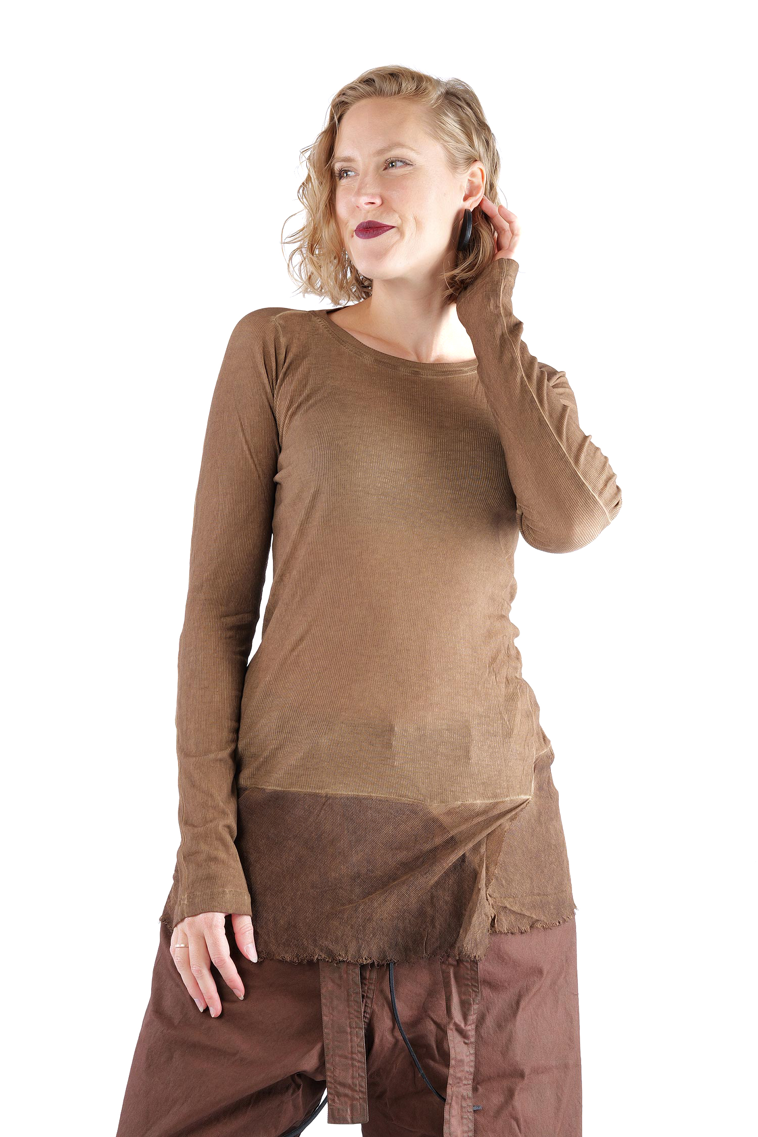 Longsleeve mit Tüll - Dakar cloud - 2262340503