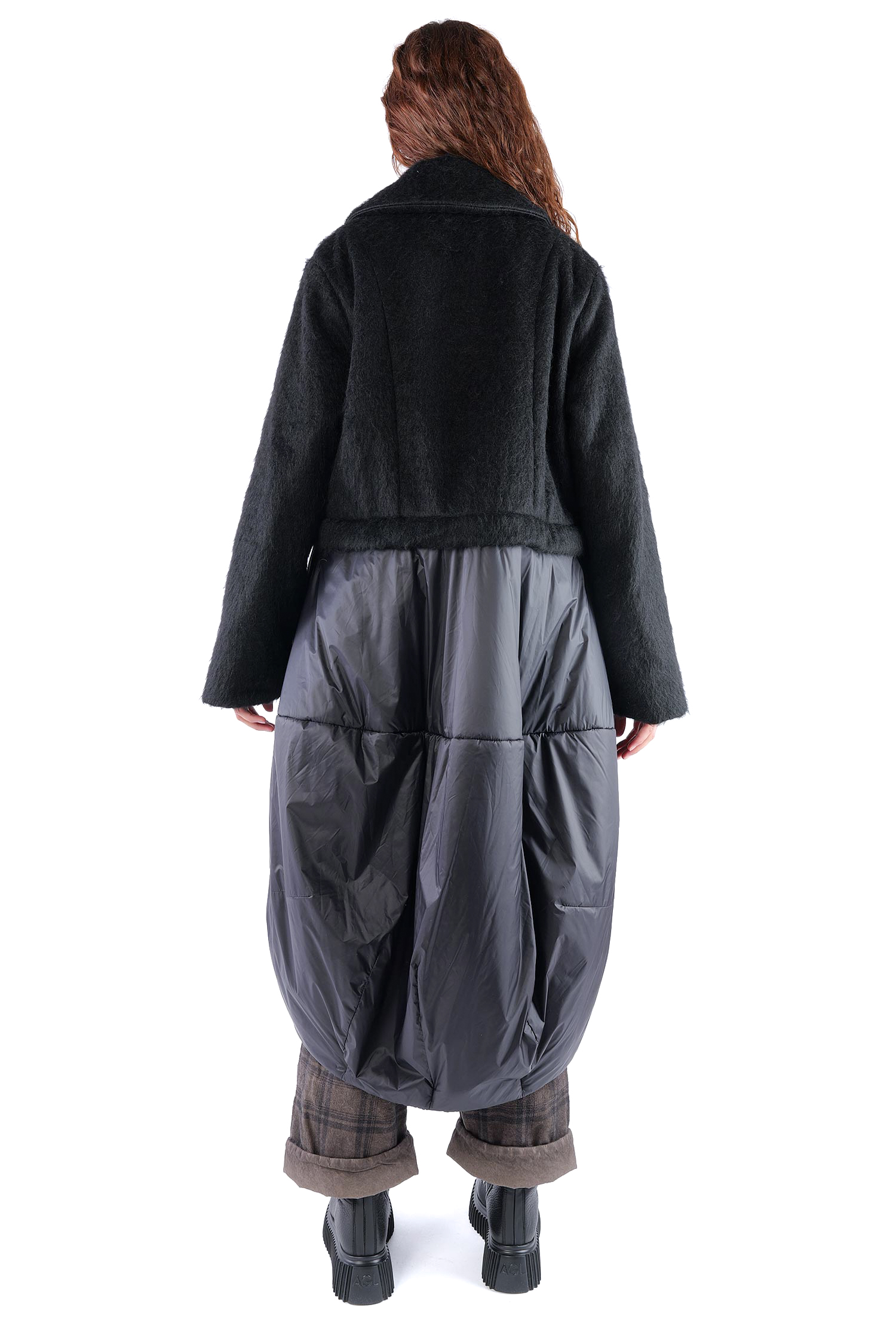 2-in-1 Wintermantel - Black faux fur/Black - Formers