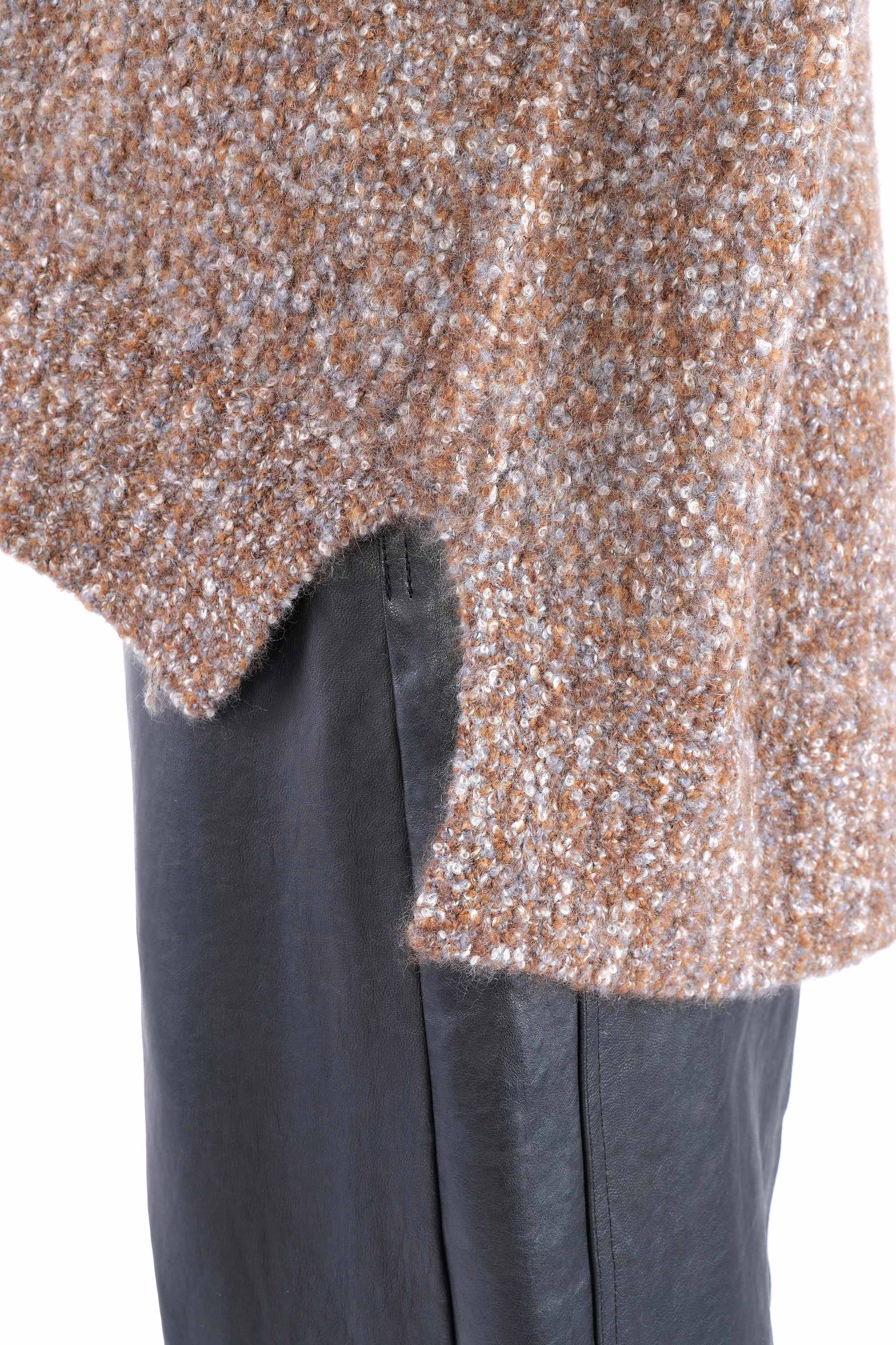 Bouclé Hoodie - Raven - 26146