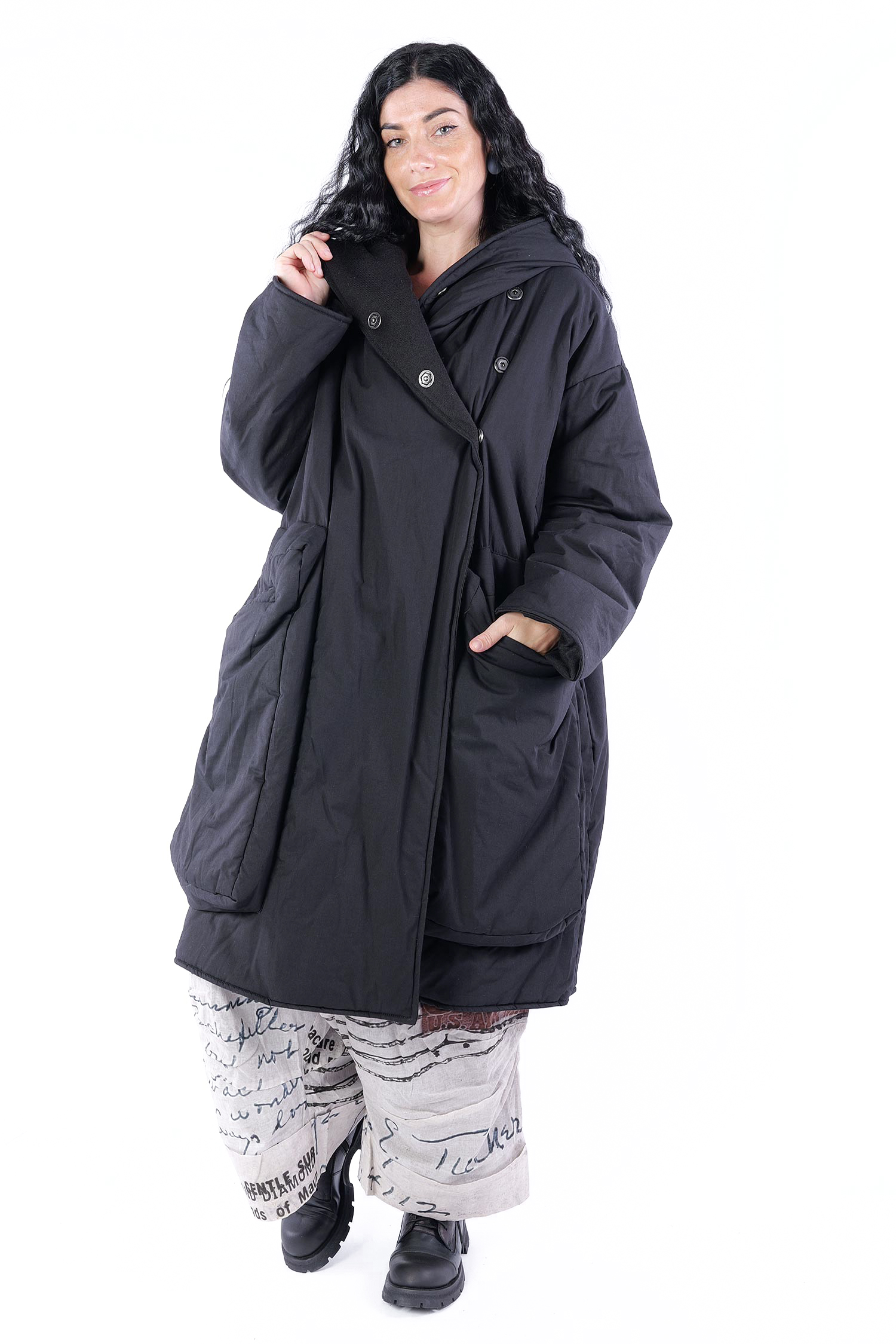 Wintermantel - Schwarz - 25569