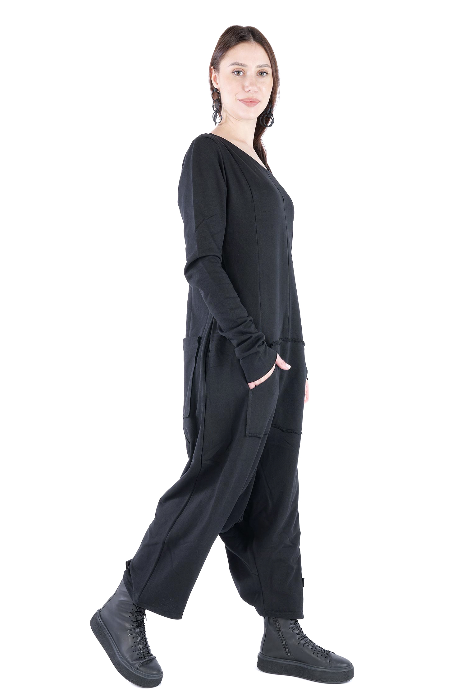 Sweatoverall - Schwarz - 10026