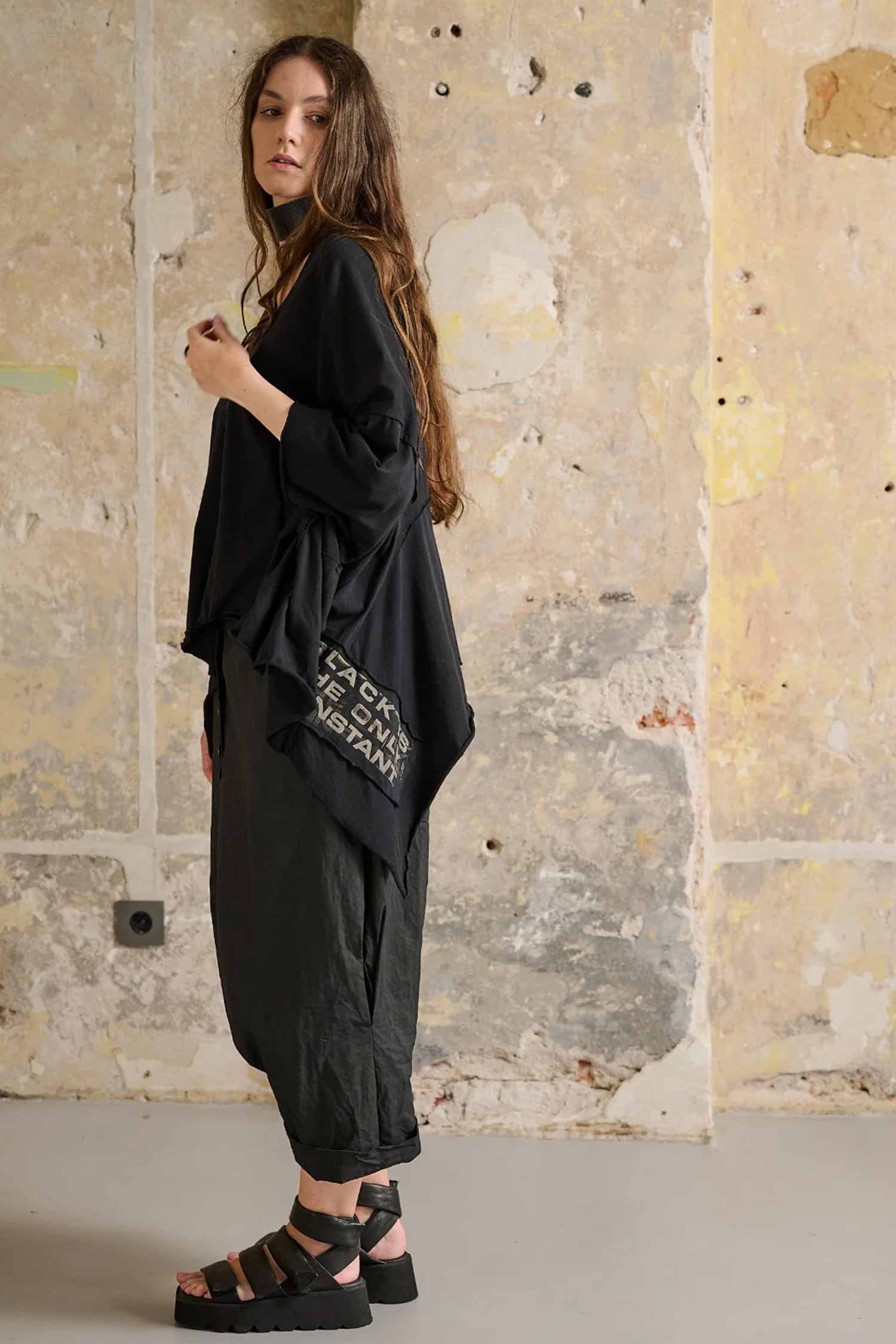 Oversize Shirt - Schwarz - Liva