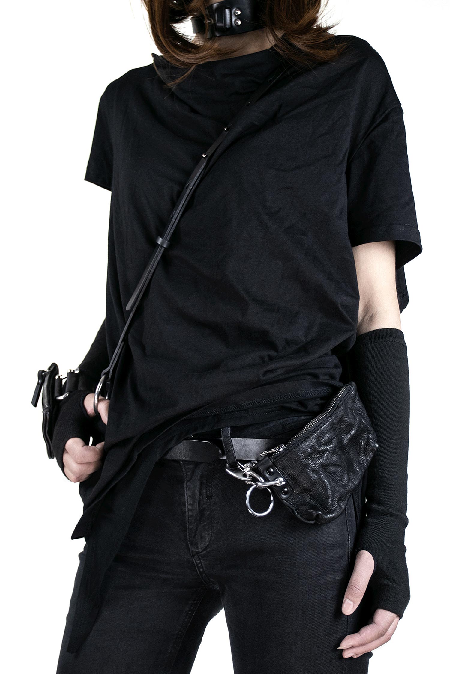 Leather bag - black - Koi