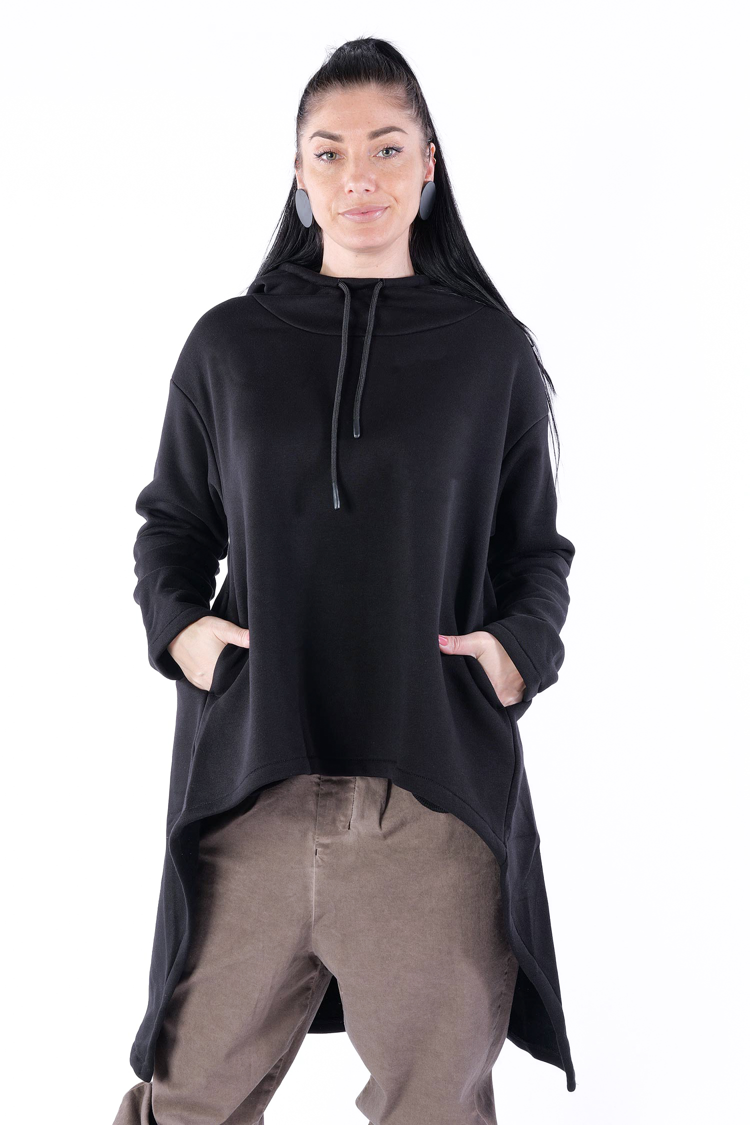 Kuscheliger Pullover - Schwarz - 2054