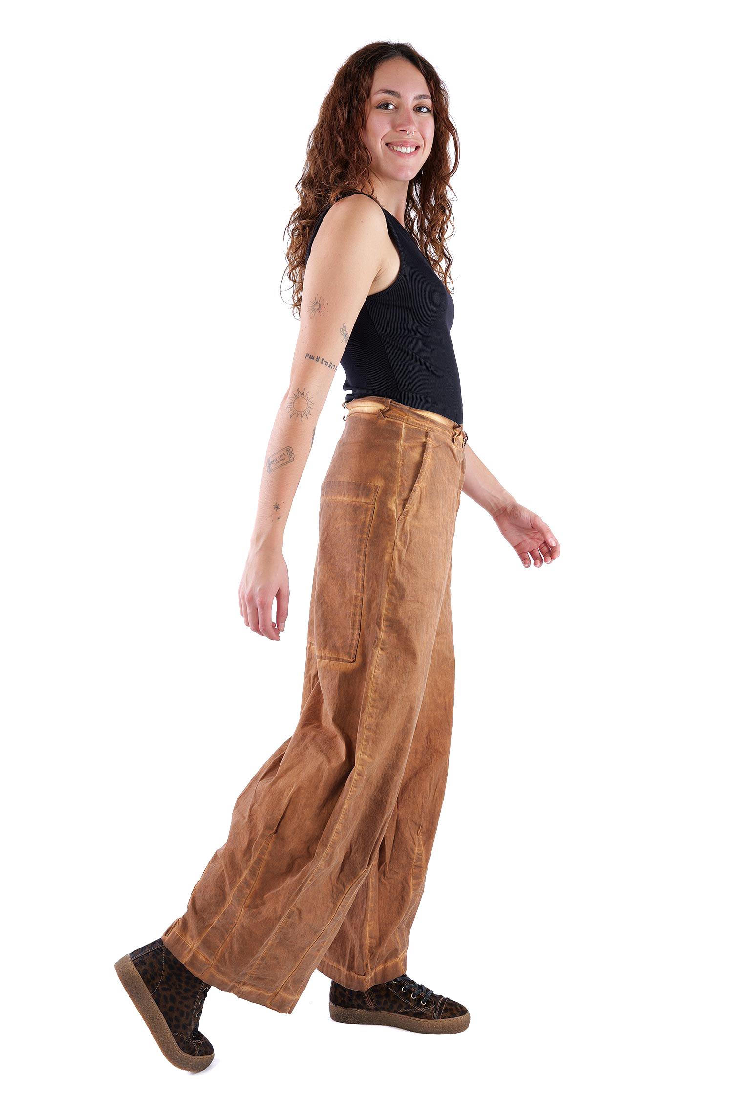 Weite tulpige Hose - Bronze cloud - 2263500116