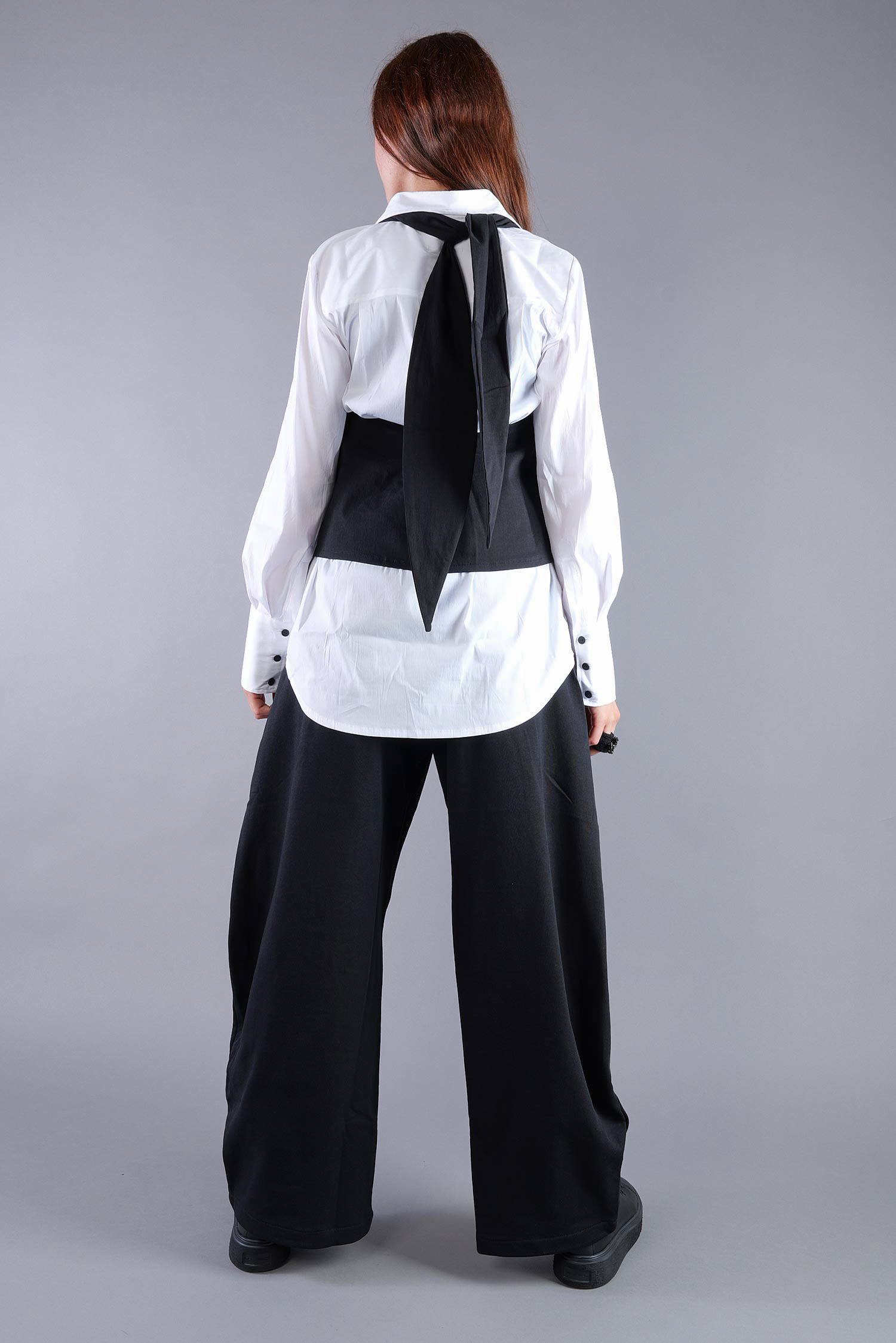 Stretch-Weste - Schwarz - 4036