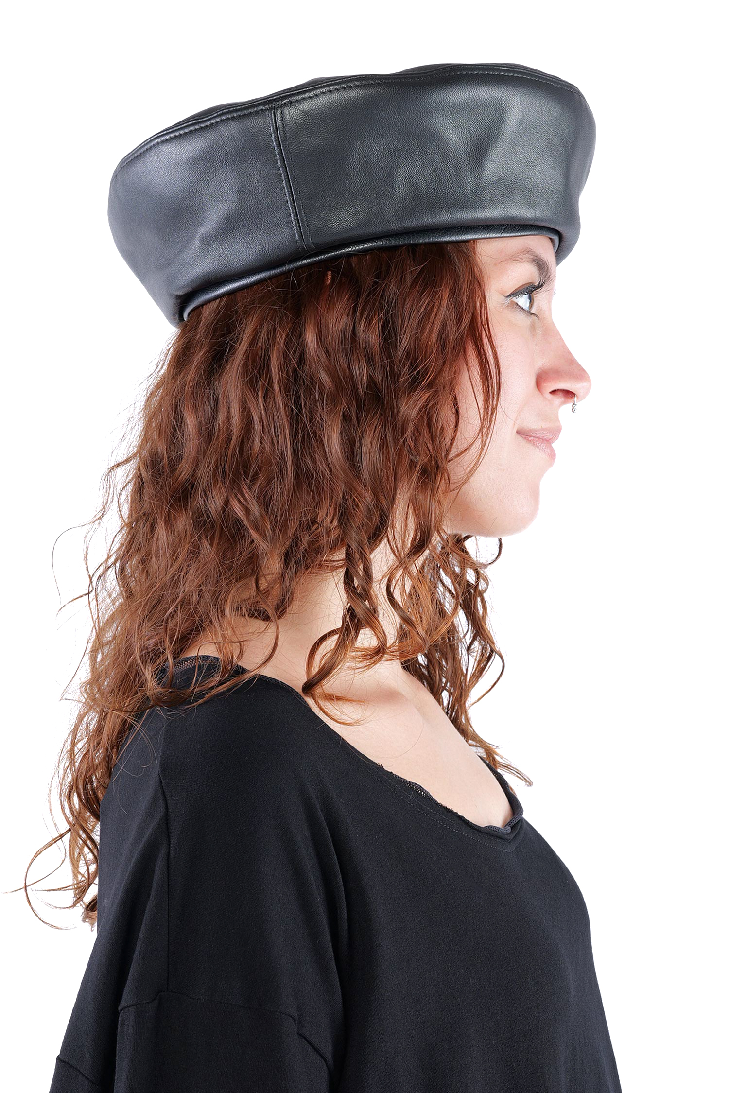 Beret hat - Black - W5513