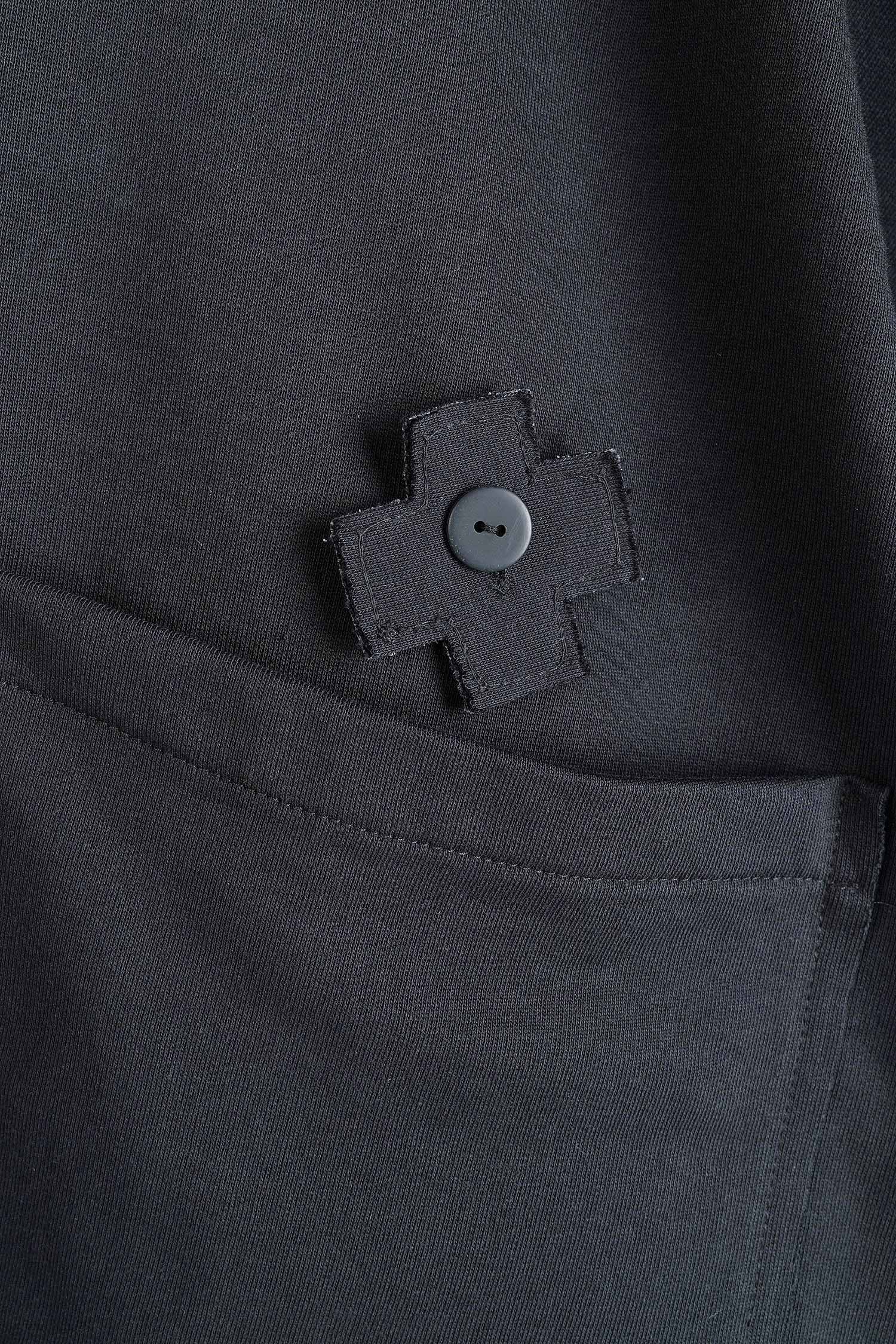 Oversize Sweatjacke - Schwarz - 2129