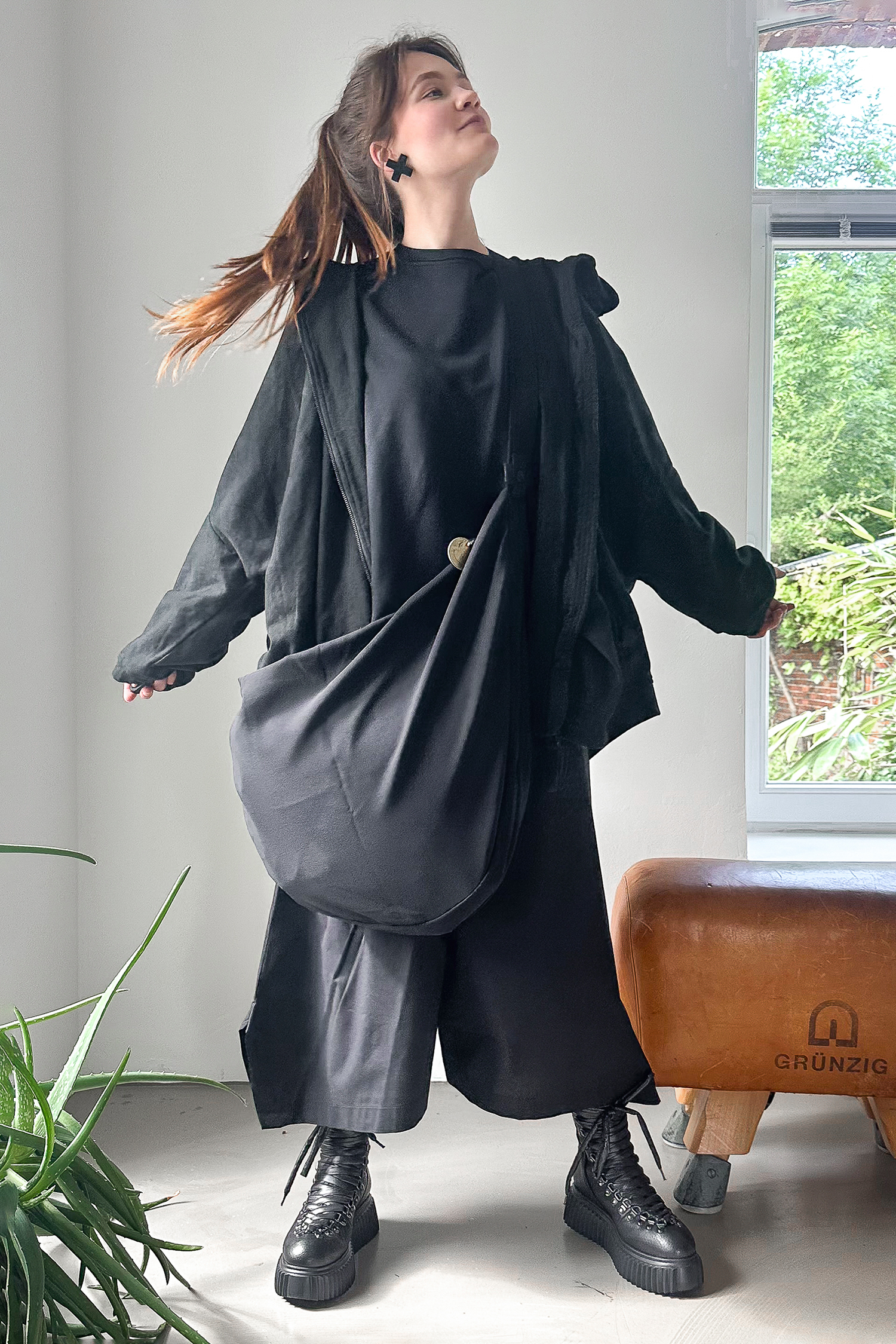 Wide pants - Black - 26.1-KHP314