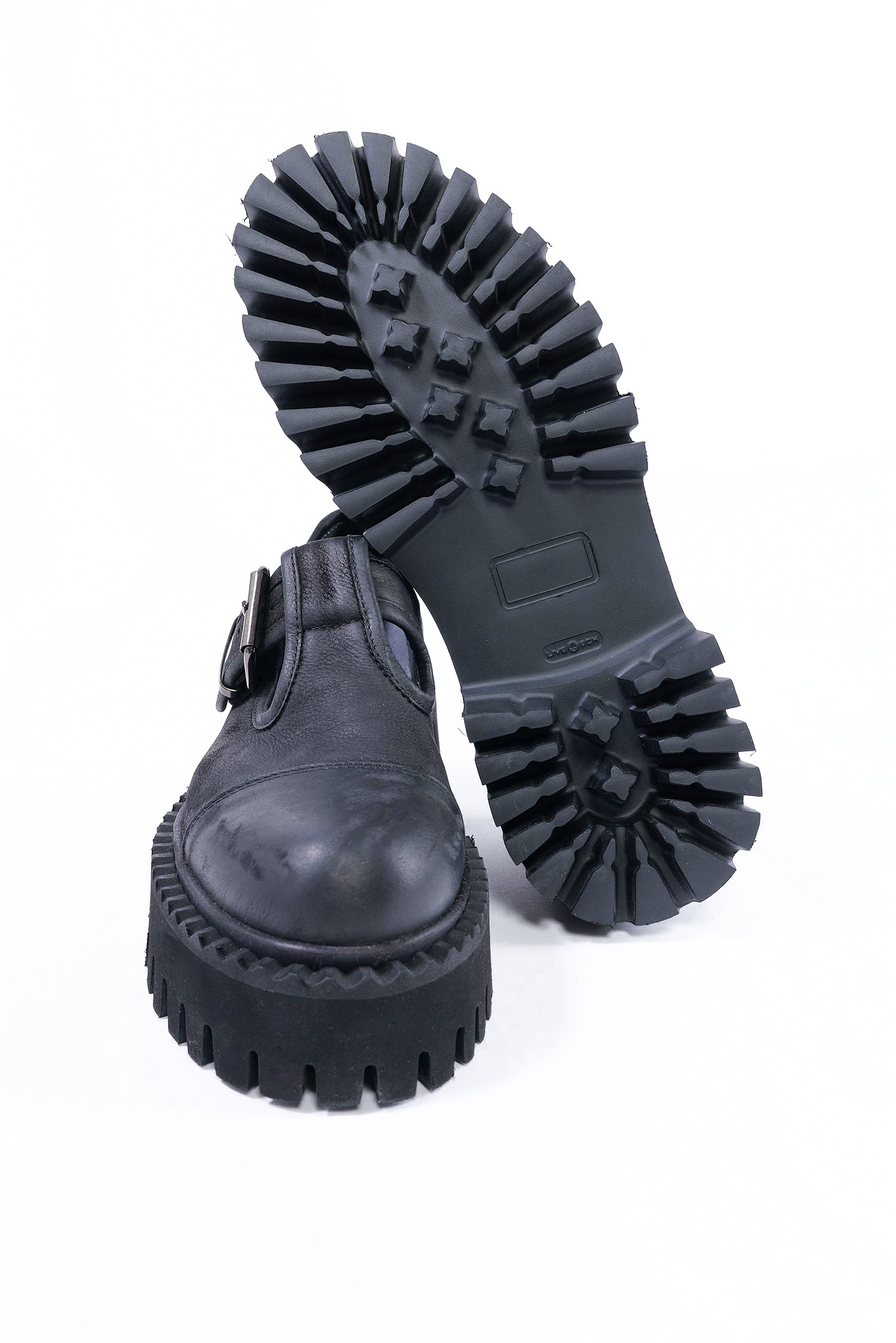 Mary-Jane platform shoes - black - 8681