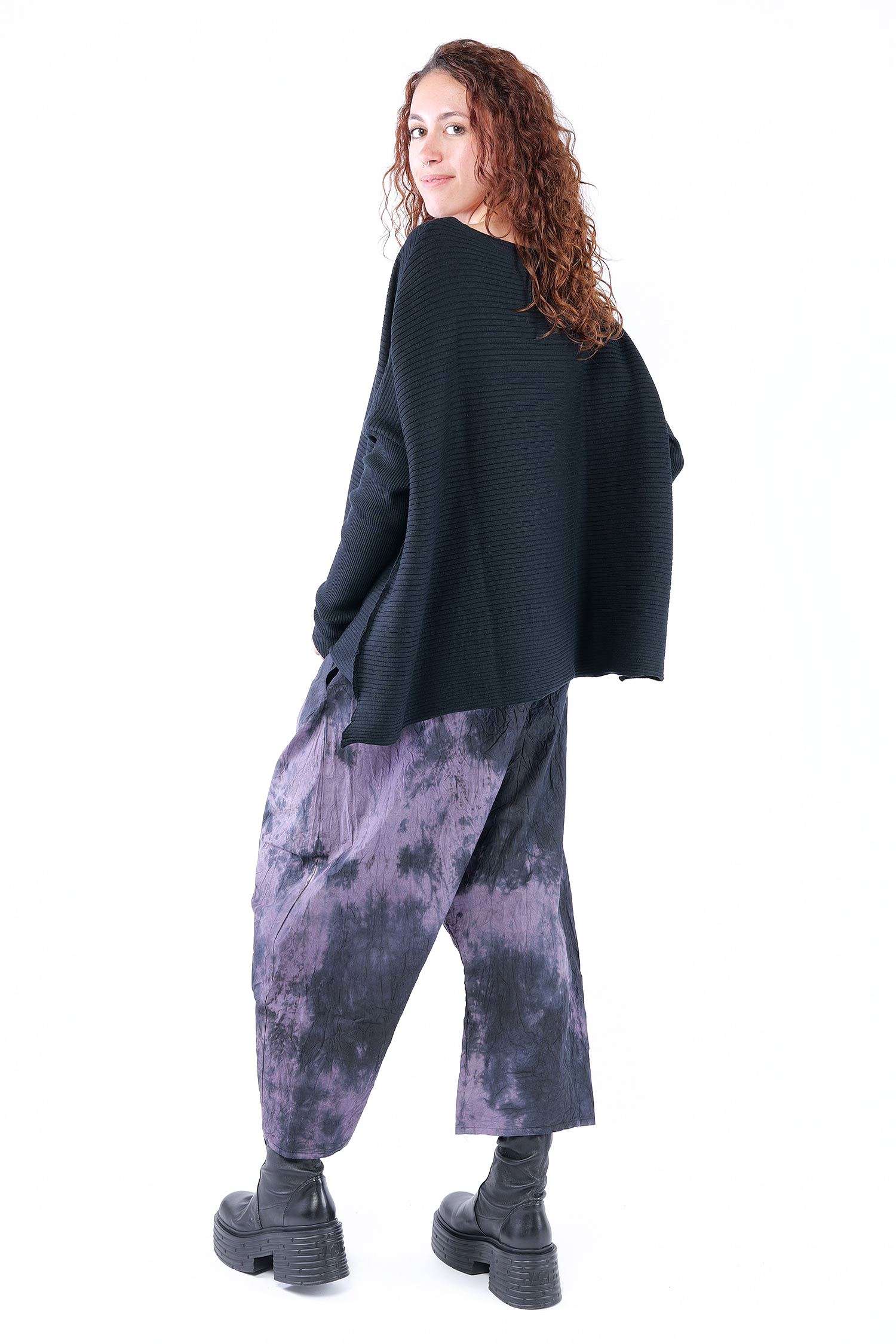 Oversize Strickpullover - Schwarz - 26.2-KHG444