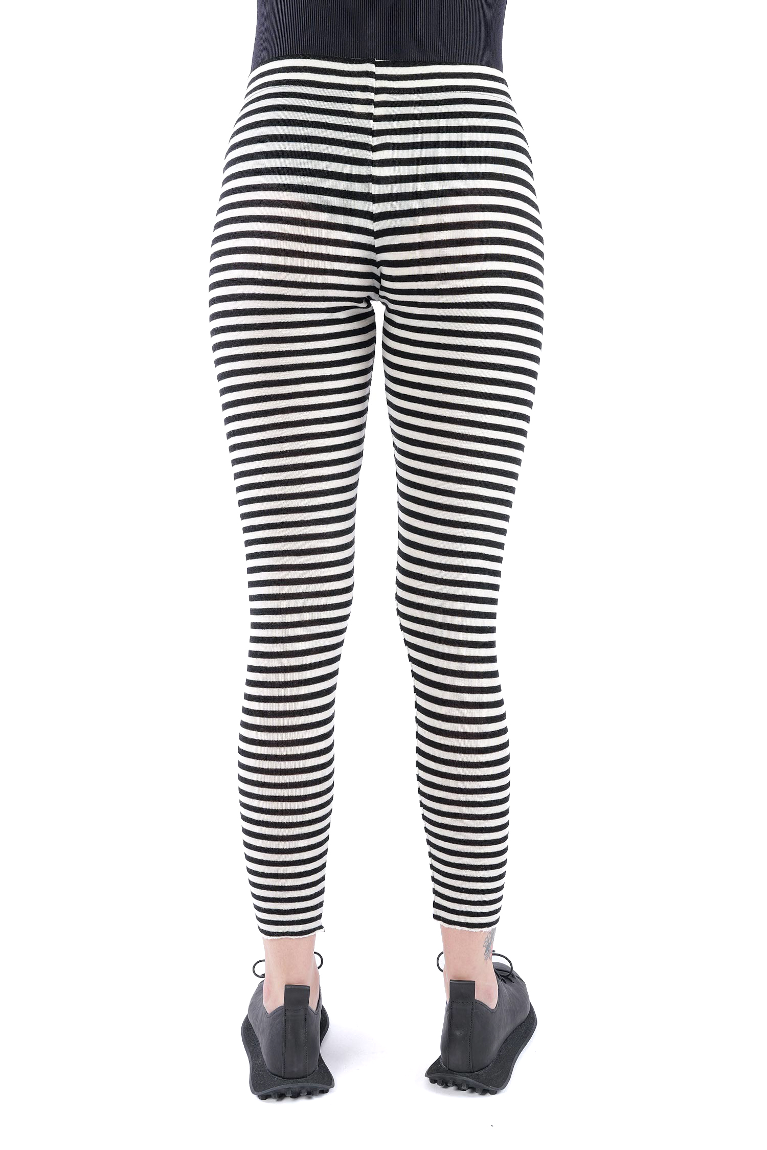 Merino leggings - white/black - 3001