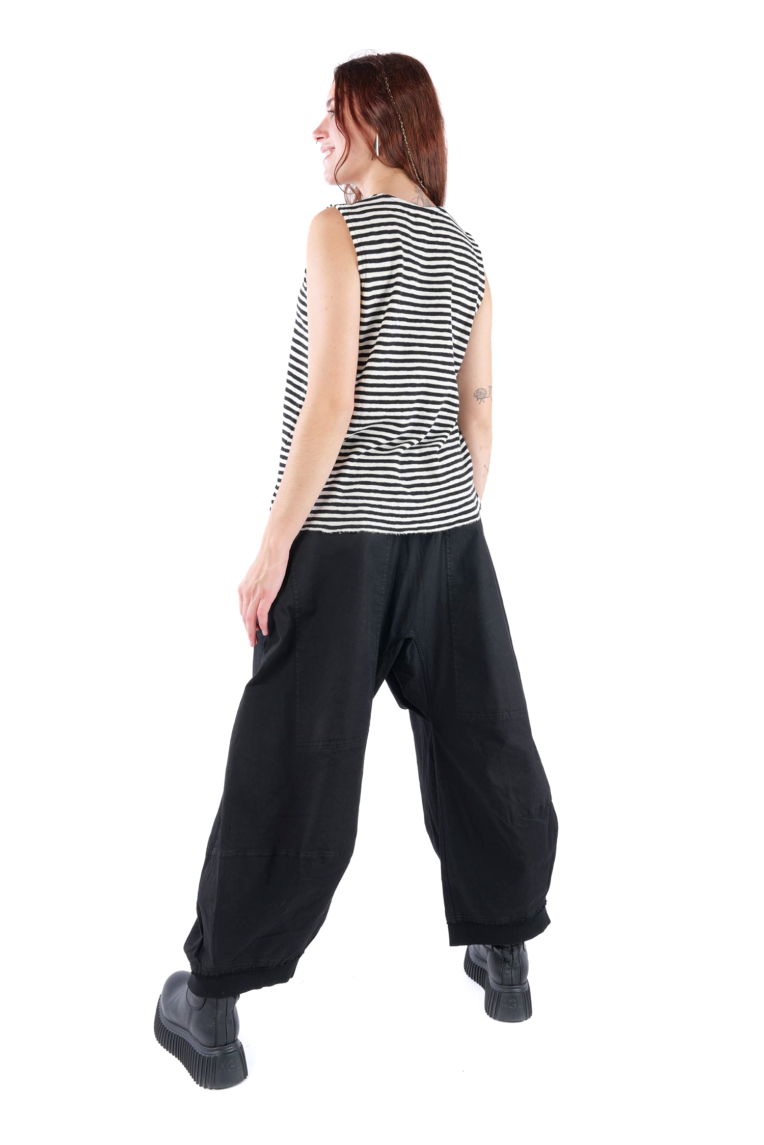 Merino Top - White-Black - 2003