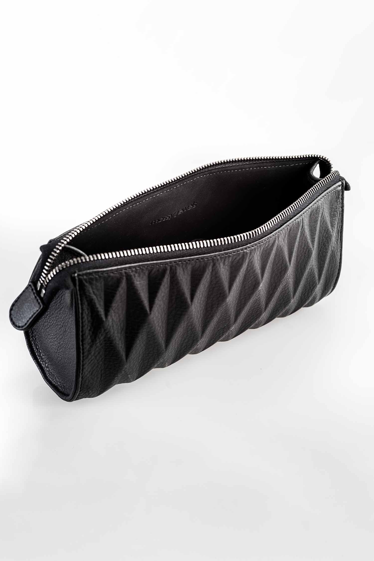 Leder Clutch - Schwarz - Clutch Bag