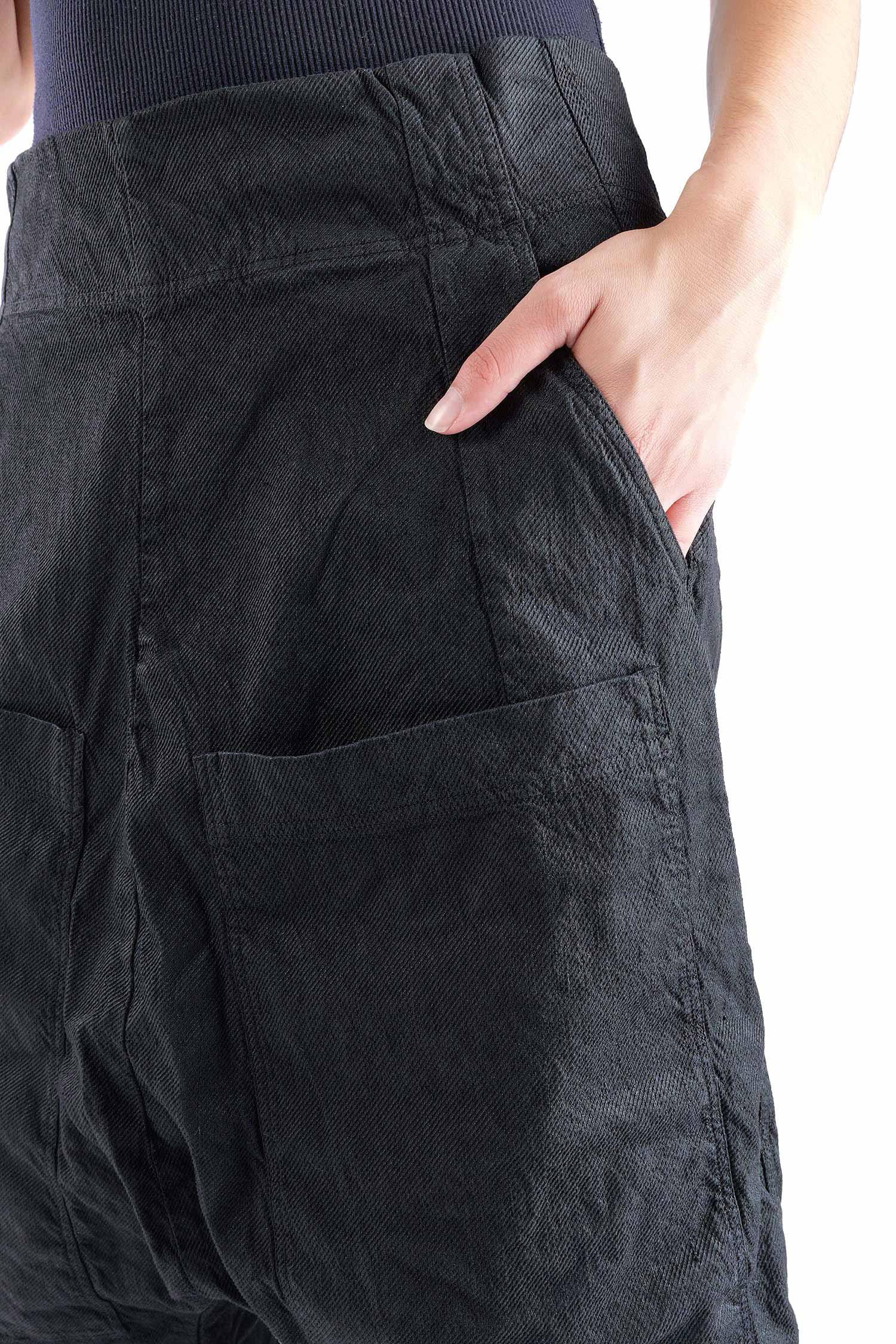 Low crotch pants - Black - 2262120102