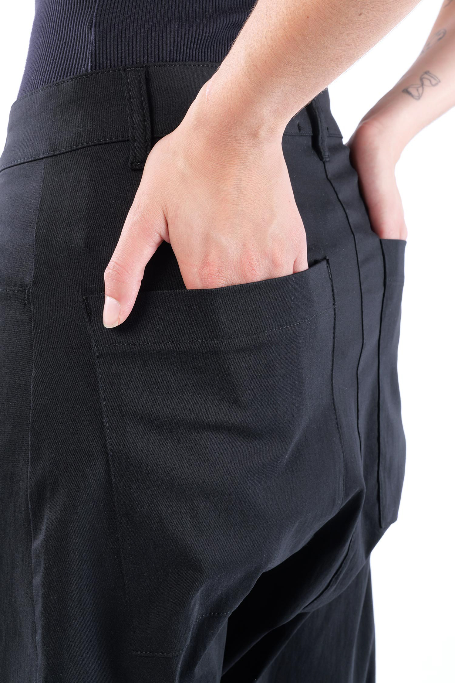 Stretchhose - Schwarz - 10028