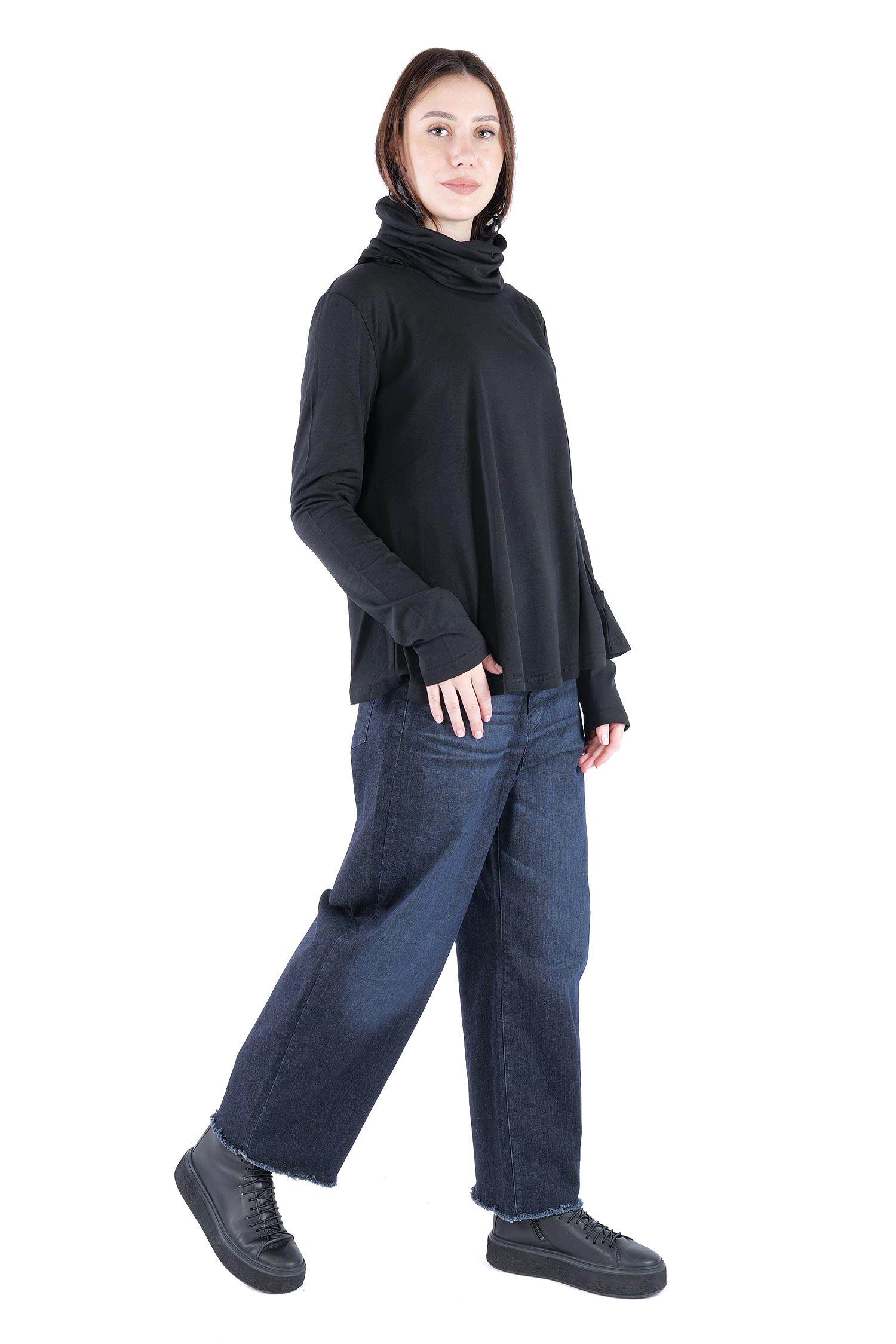 Wandelbarer Pullover - Schwarz - 5093