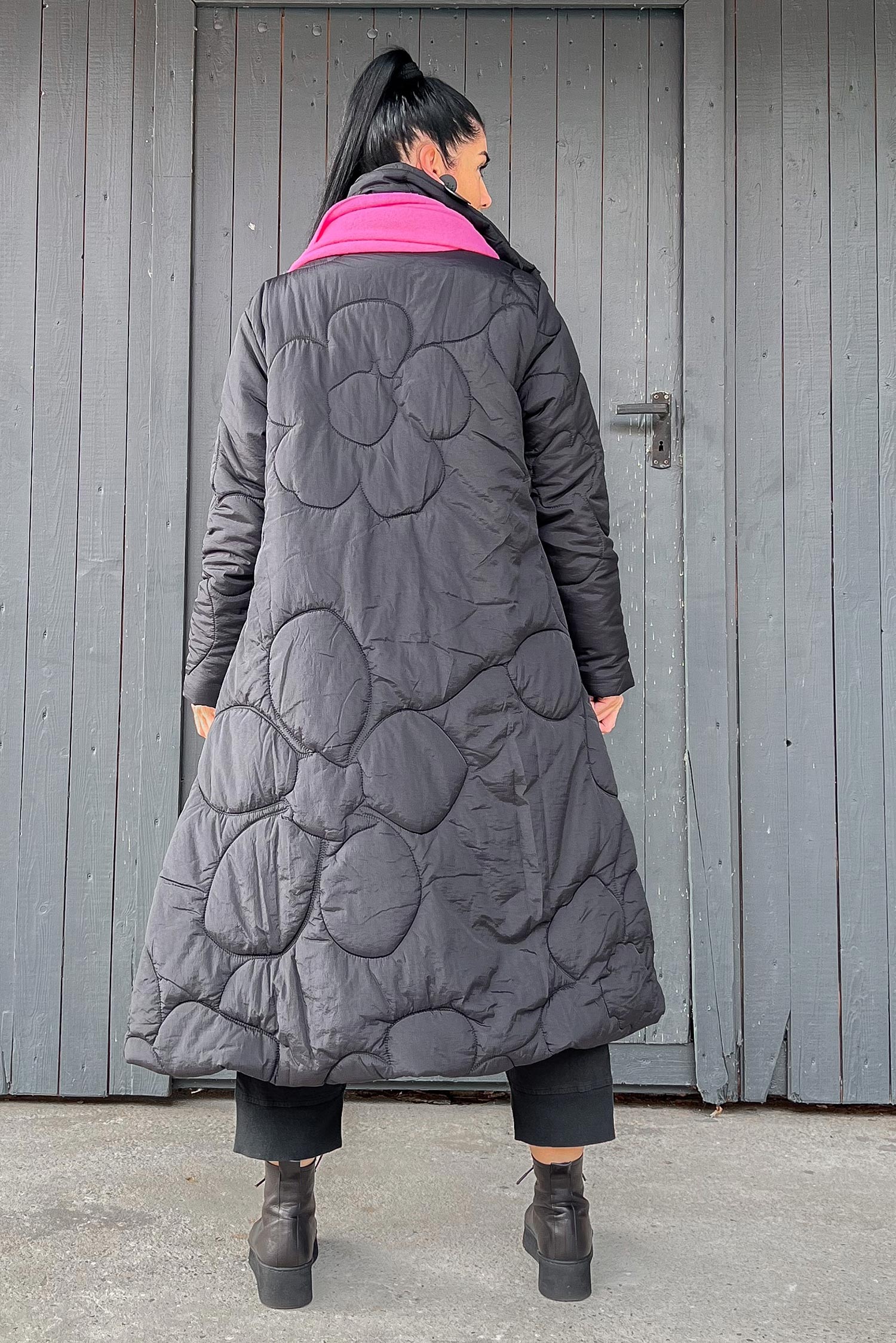 Winter-Steppmantel - Schwarz - 2253191201