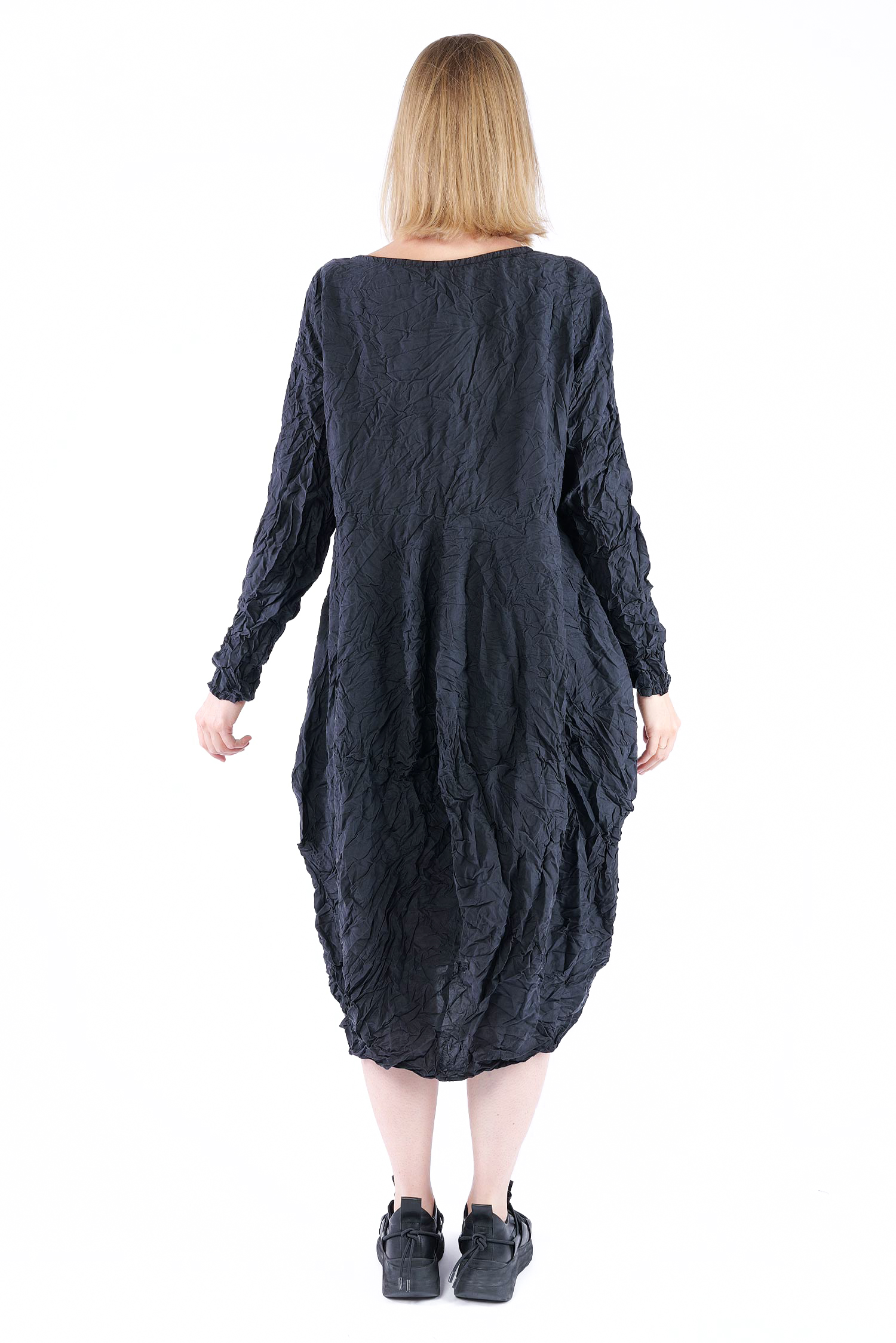 Seidenkleid - Schwarz - Regenknitt
