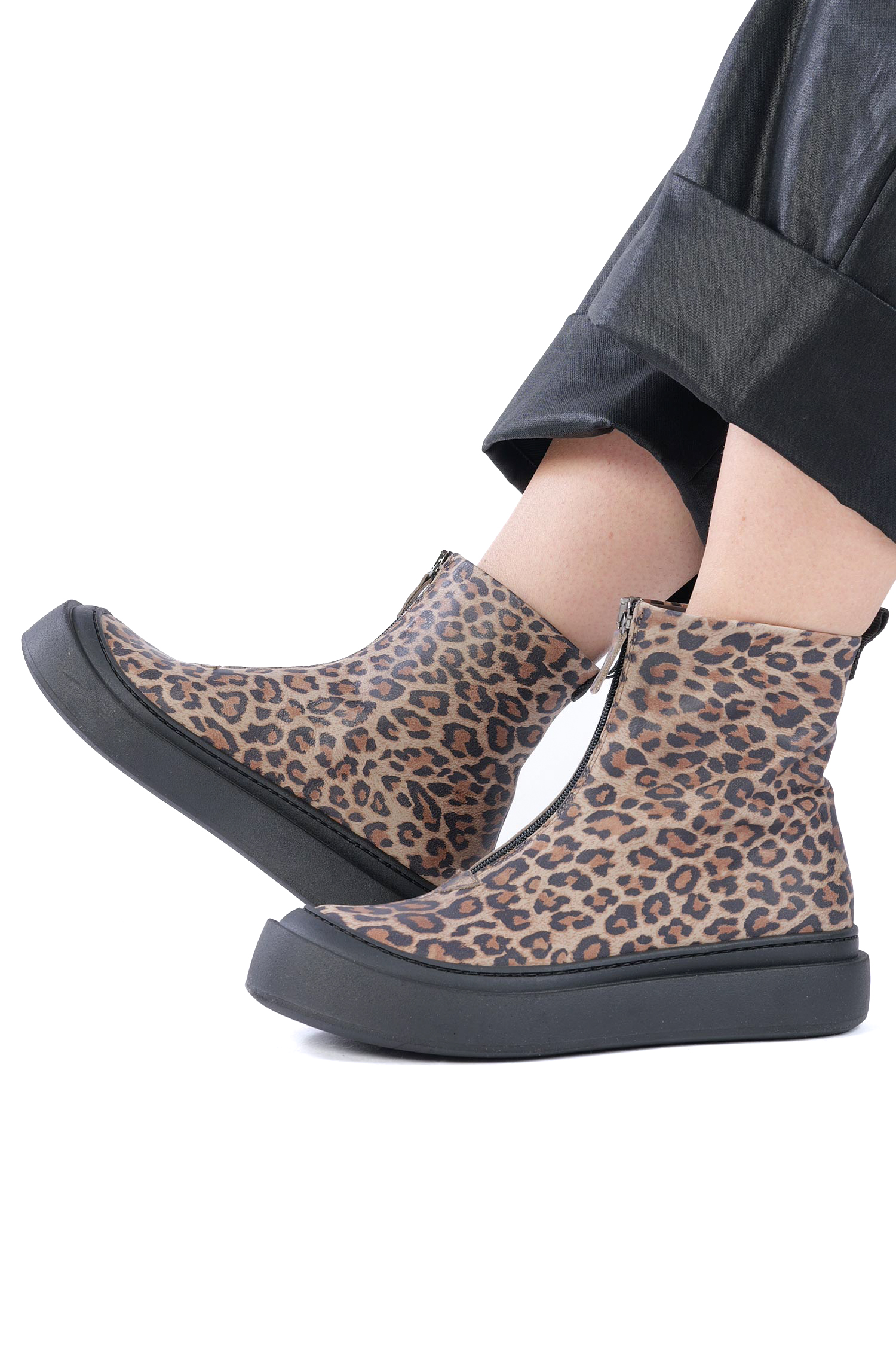 Leo-Boots mit Reißverschluss - Malto Leopardo - 8283