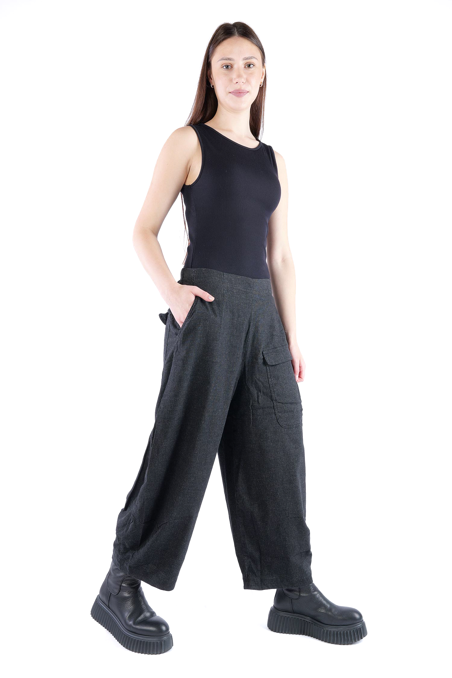 Nadelstreifen Hose - Black stripe - 2263410102