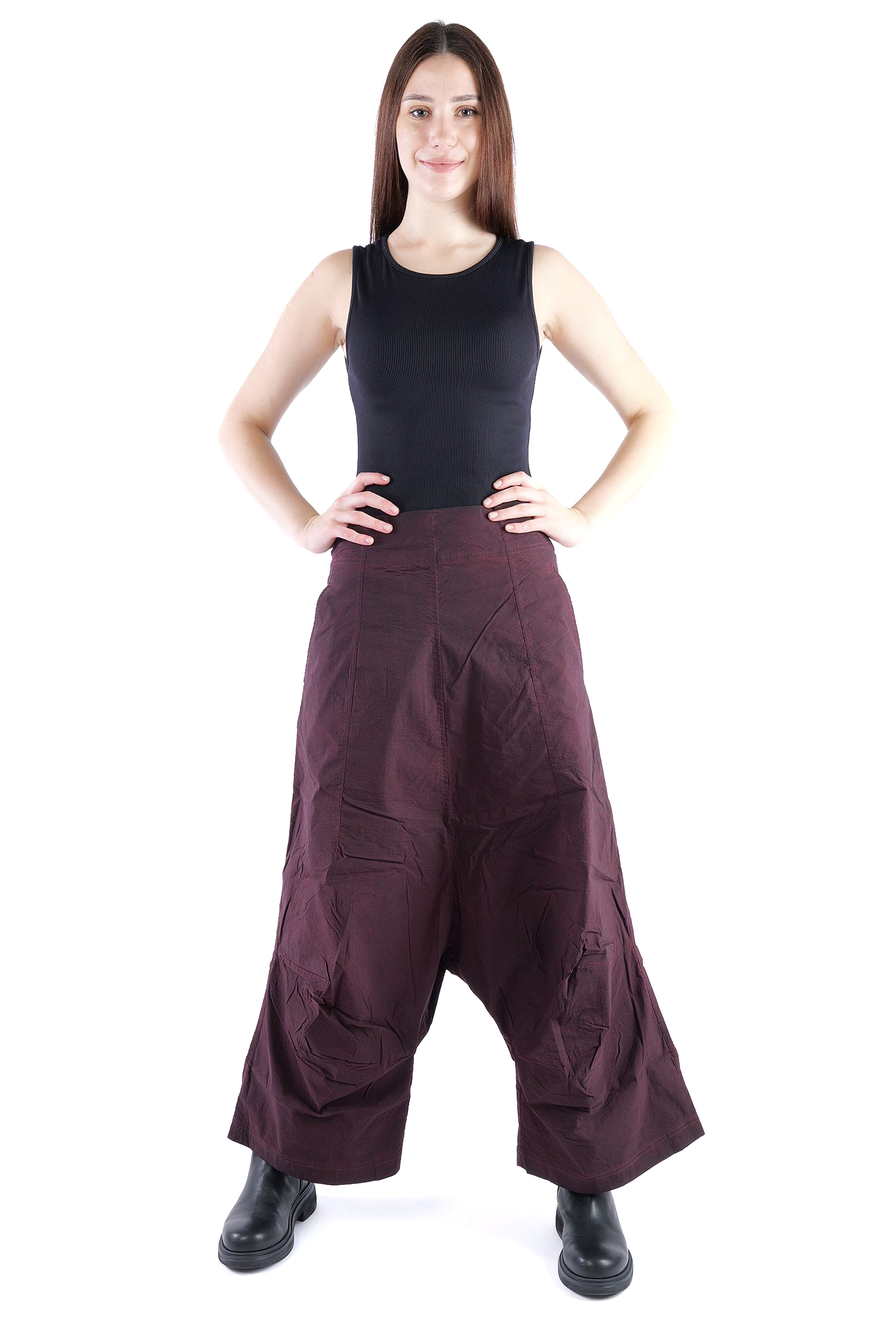 Weite Stretchhose - Purple cloud - 2261240124