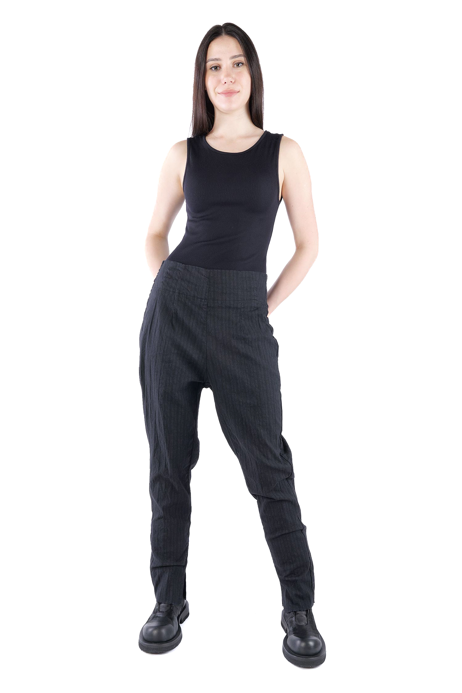 Casual pants - Petrol stripe - 2261080102