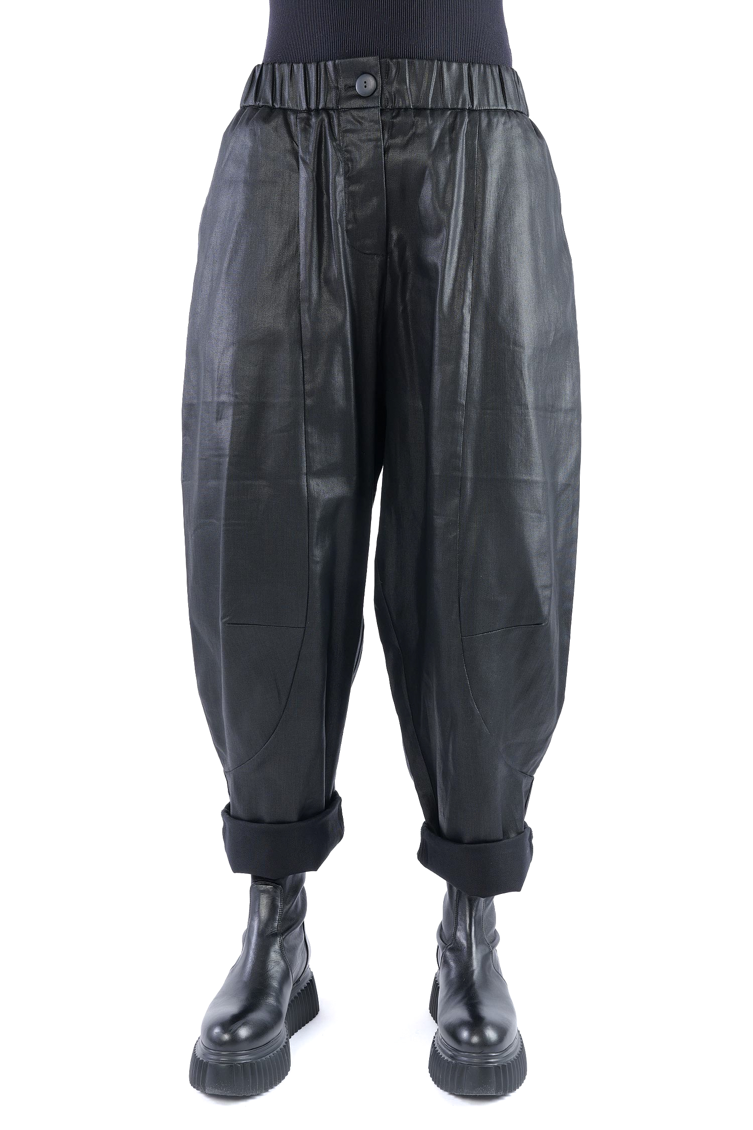 Coated pants - Black coated - Rundo