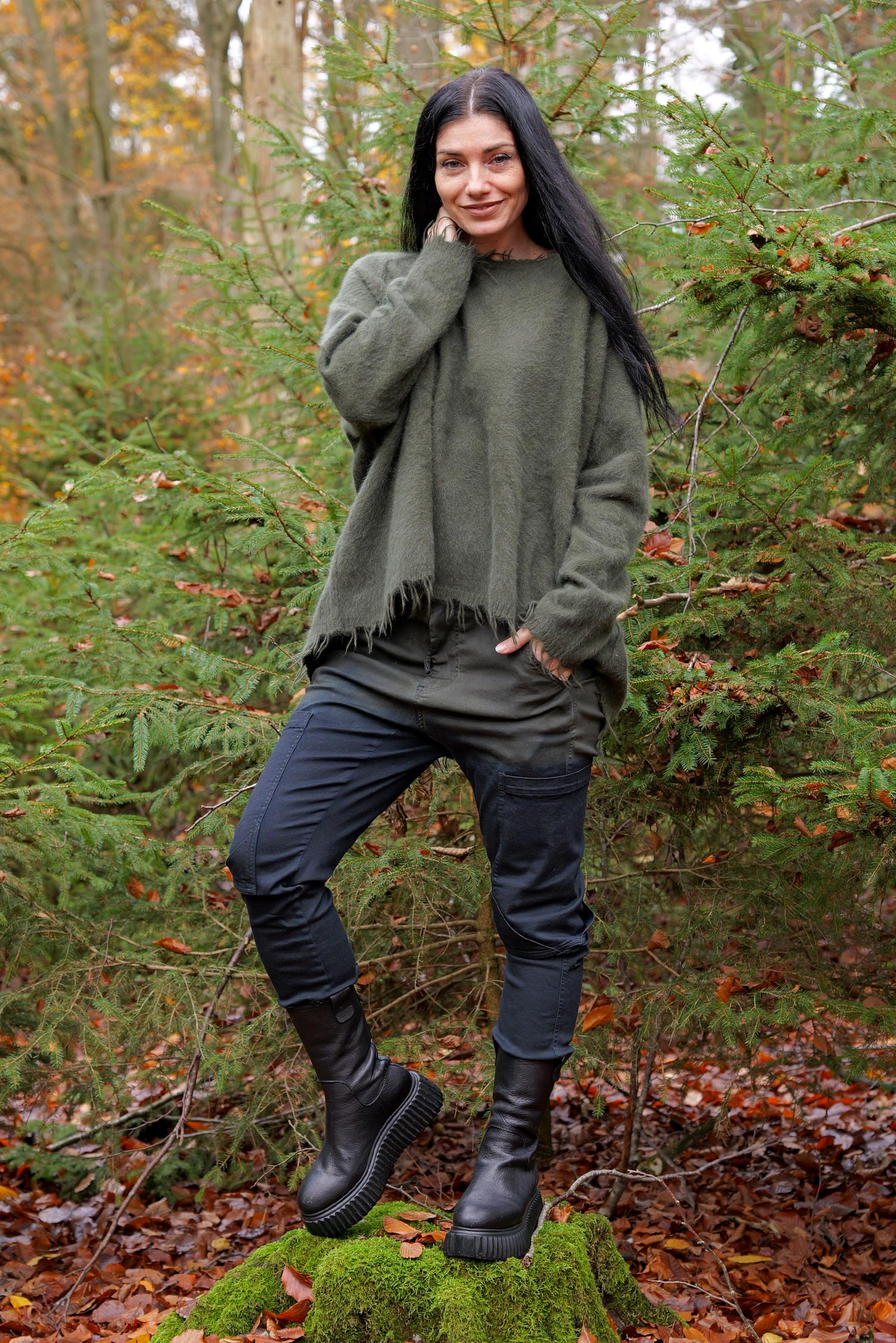 Schmale Jeanshose - Pine medium - 2252060101