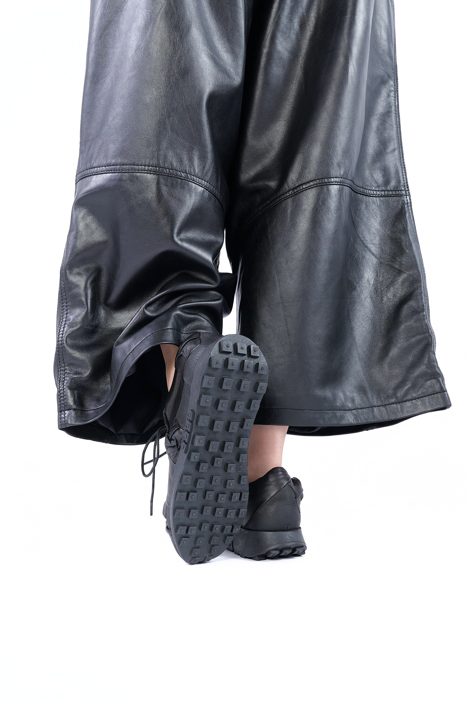 Leder Sneaker - Schwarz - Oliver