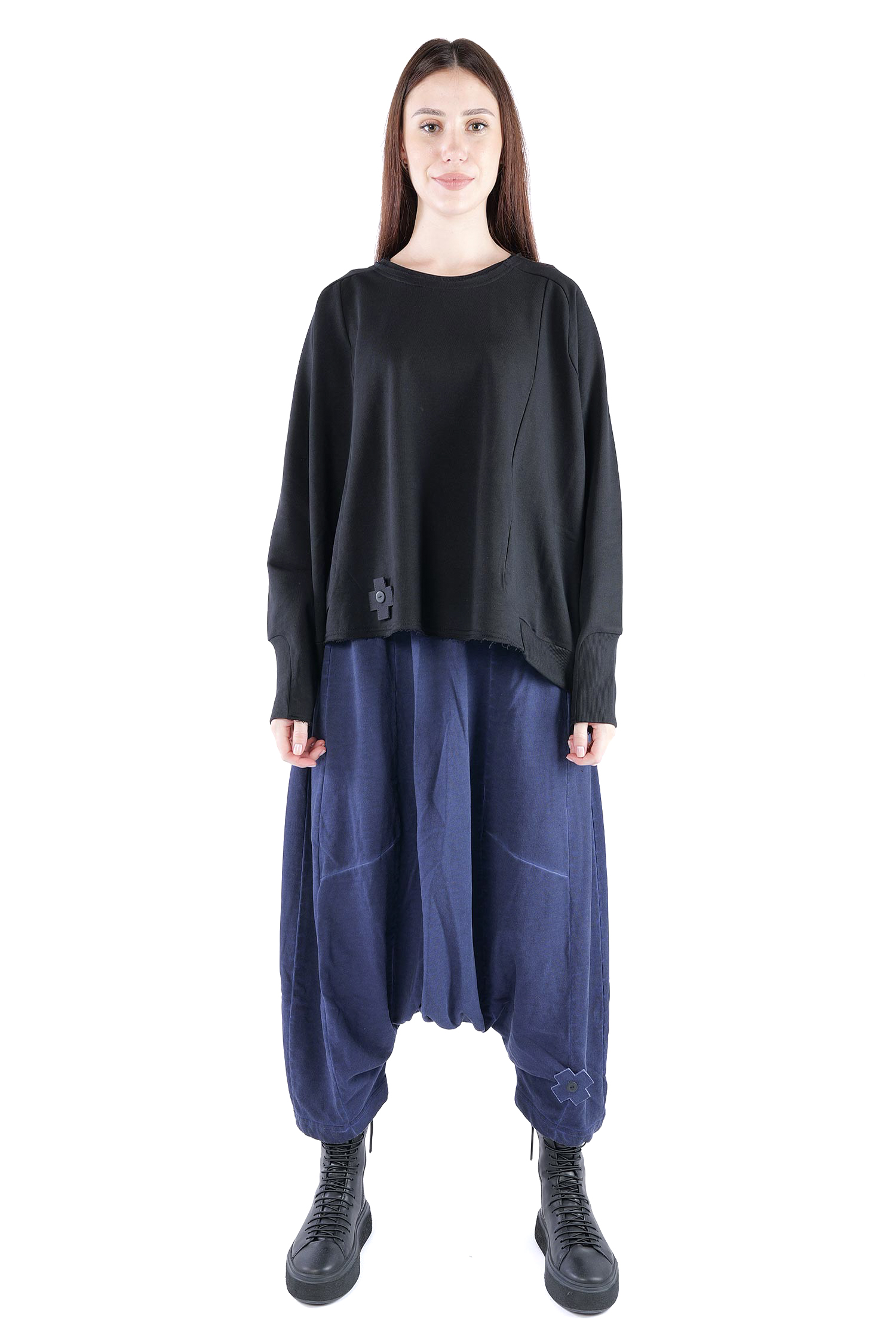Sweatpullover - Black print - 2138