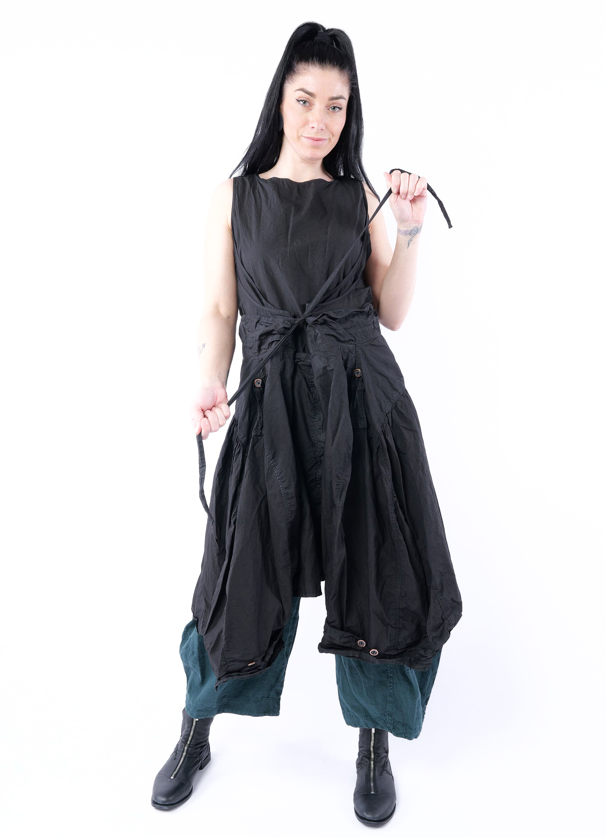 Ausgefallenes Kleid - Black gloss - 1262530917