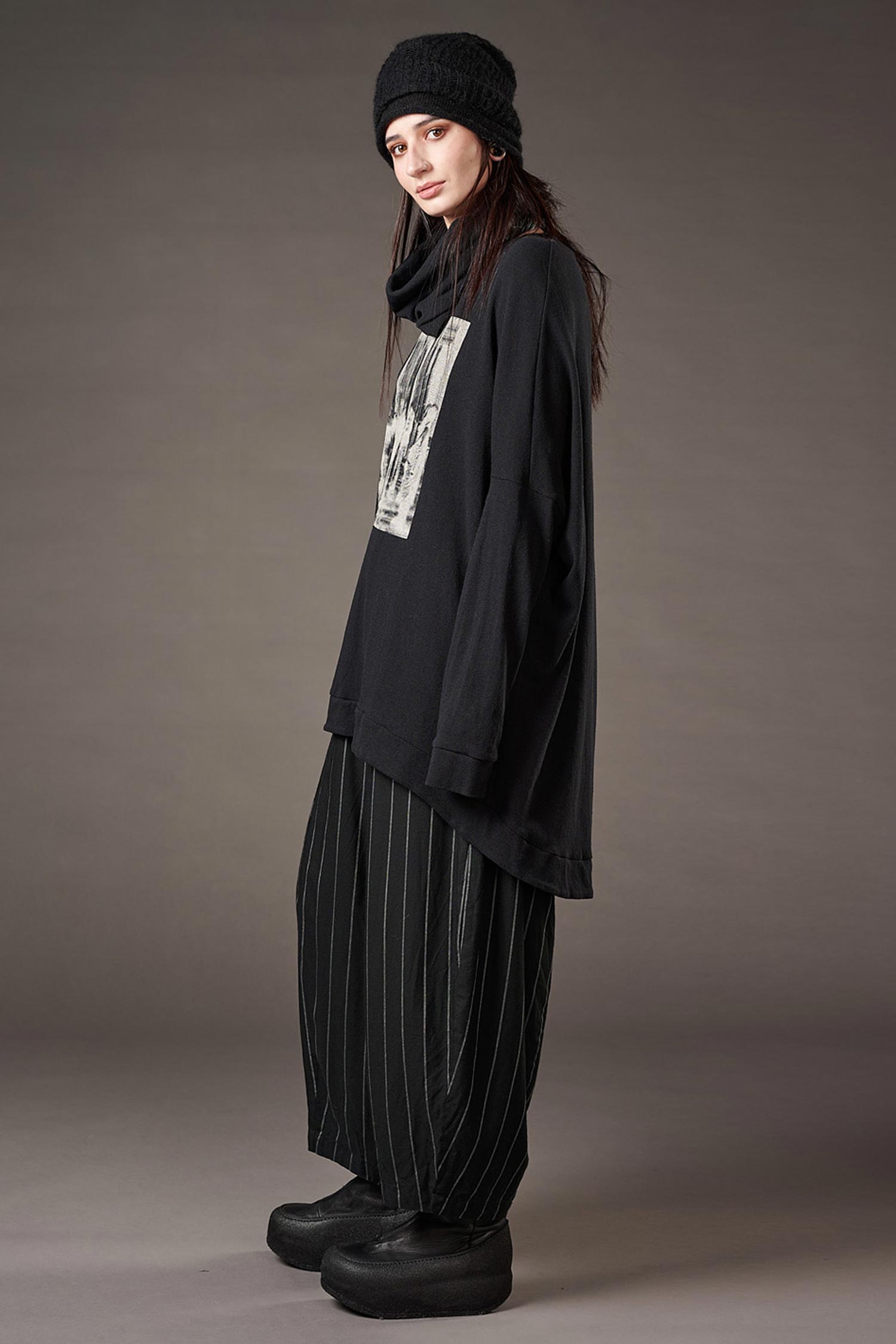 Gestreifte Hose - Black stripe - Kalmino