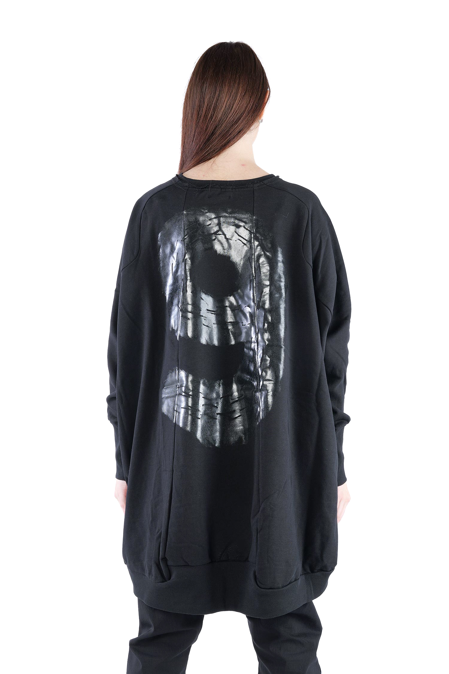 Oversize Sweatpullover - Black print - 2139