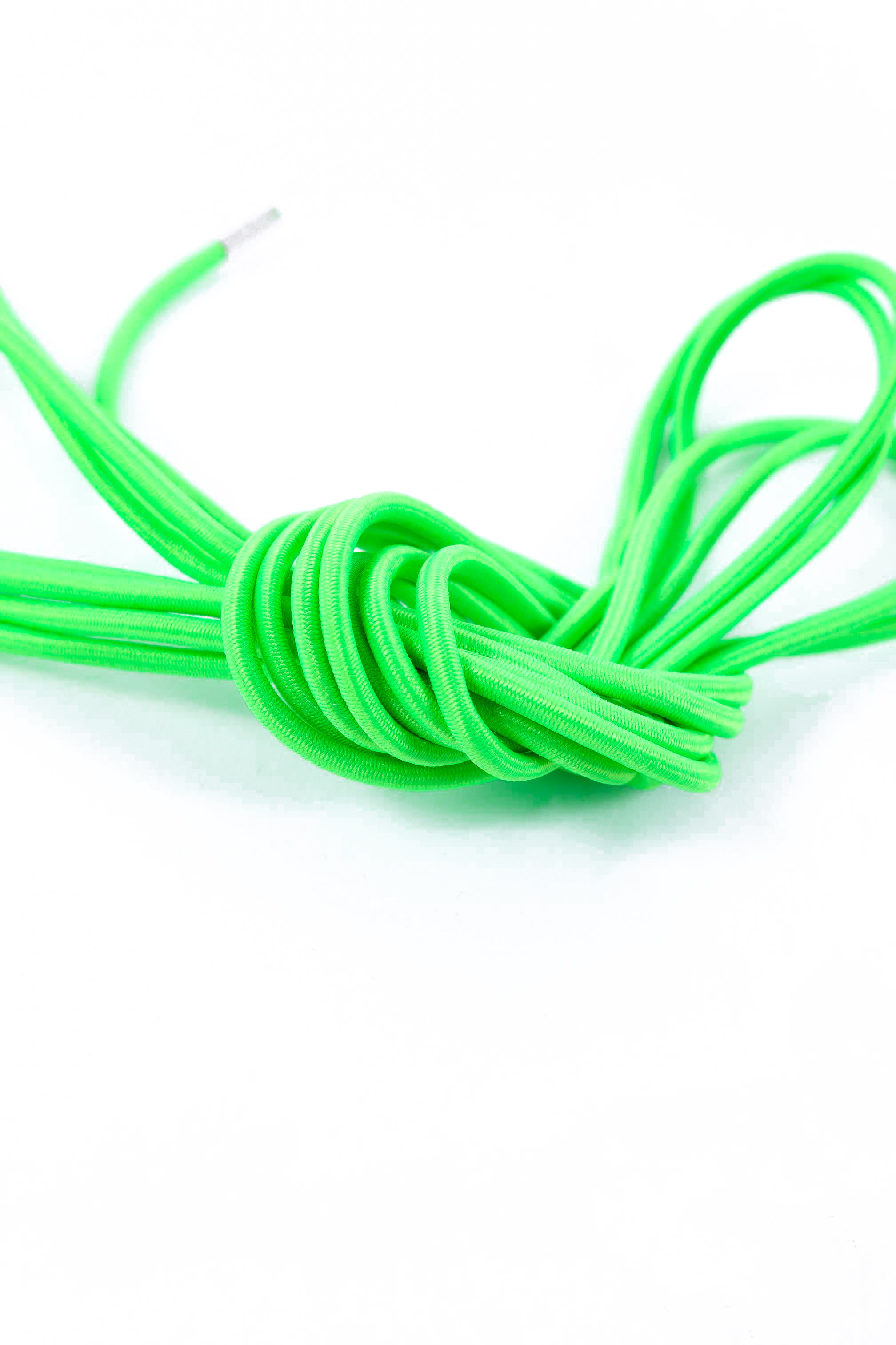 Elastische Schnürsenkel - 3mm - neongrün