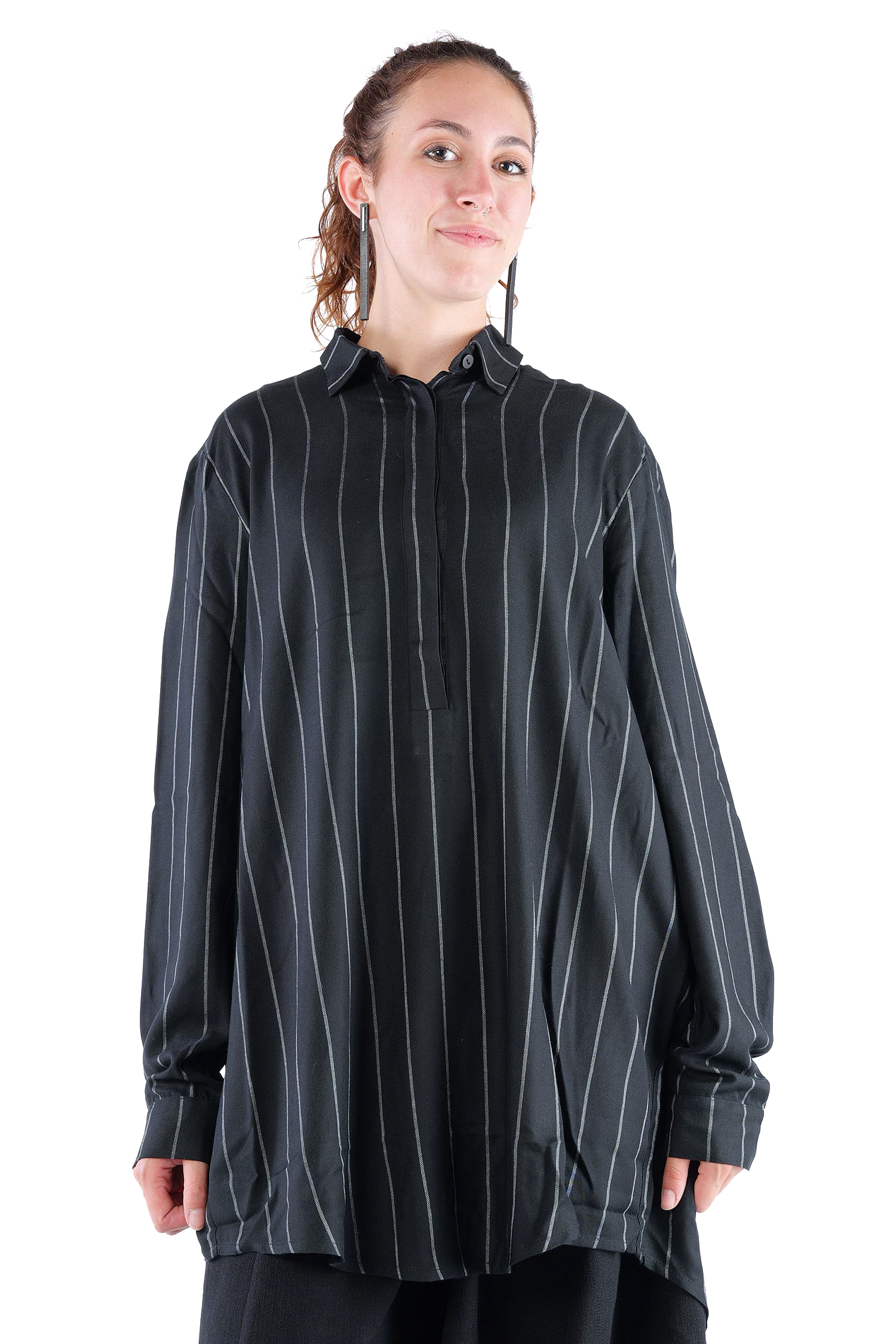 Polokragen Pullover - Black stripe - Aligato