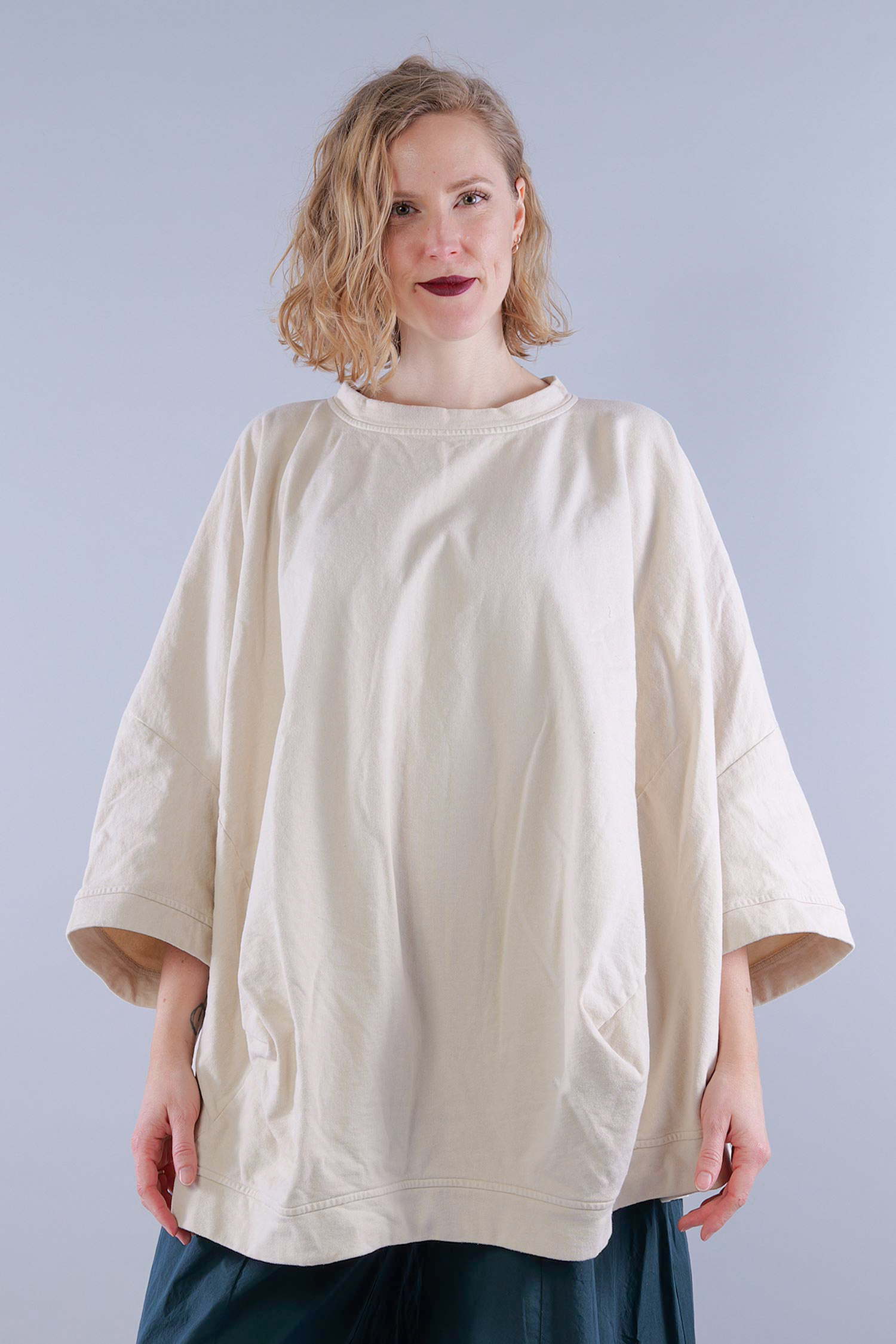 Oversized sweatshirt - Marshmallow - 1261270511