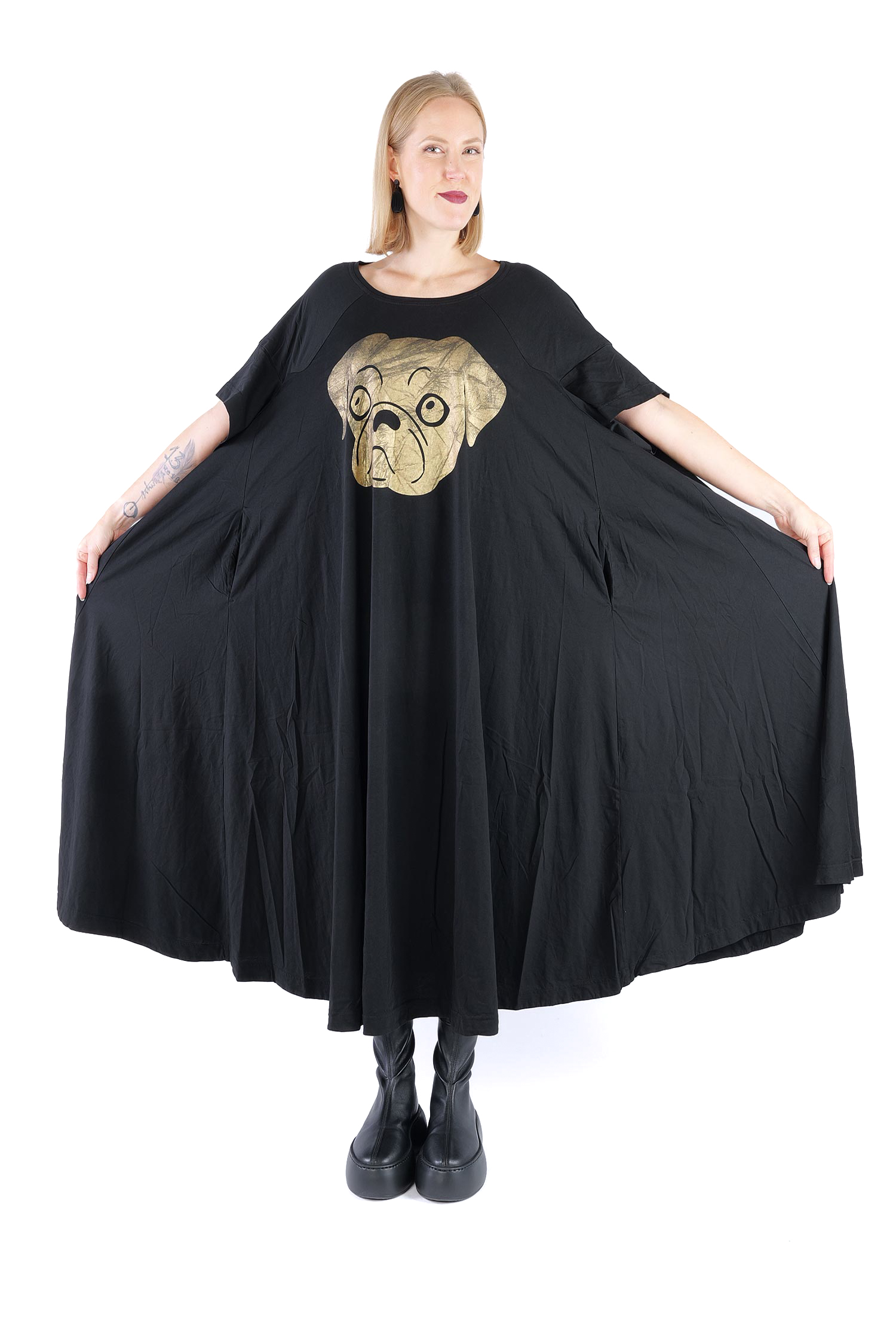 A-Linien Kleid - Black print - 2261300909