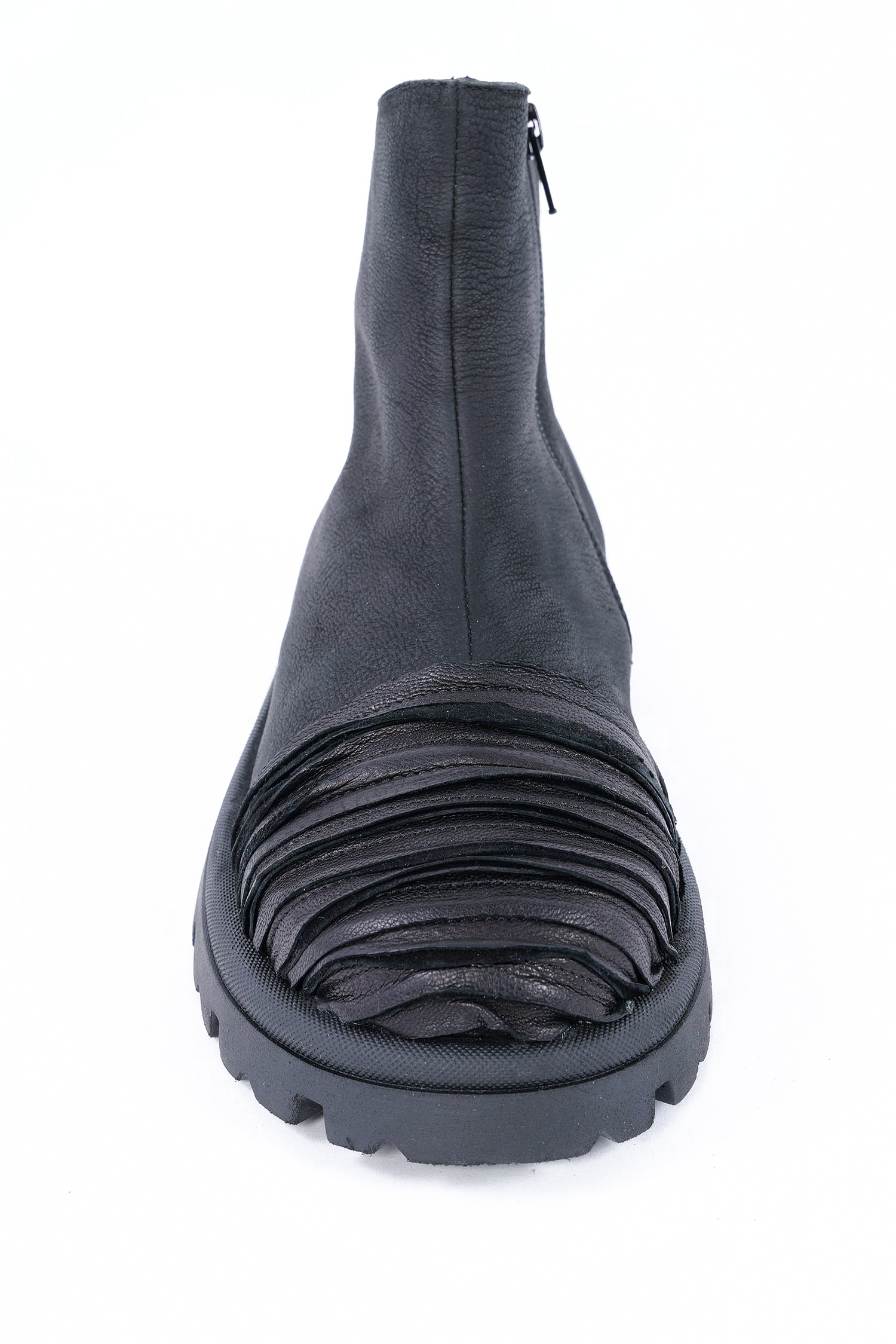 Breite Leder Boots - Schwarz - Britany